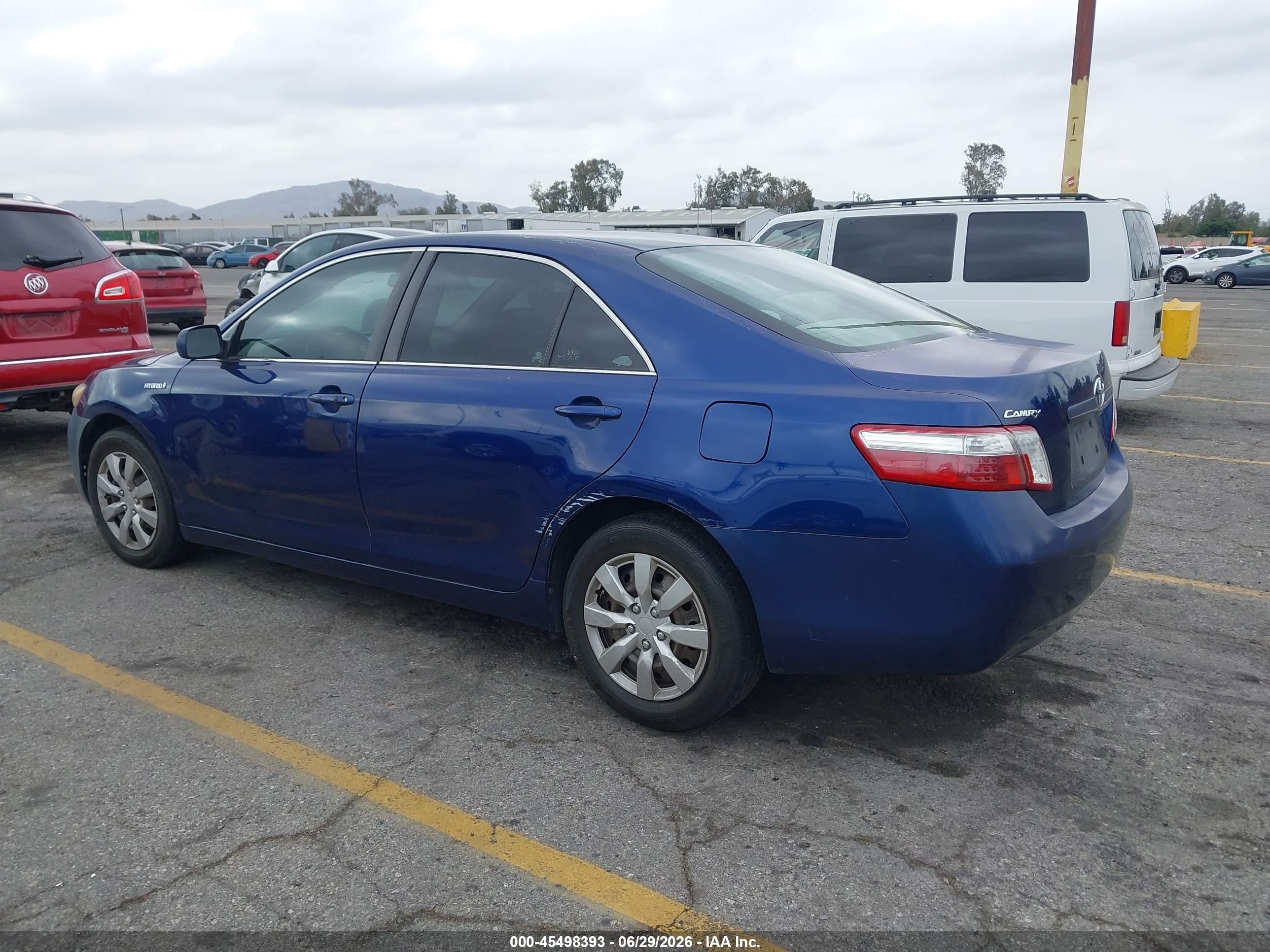 2008 Toyota Camry Hybrid   Blue vin: 4T1BB46K18U045936