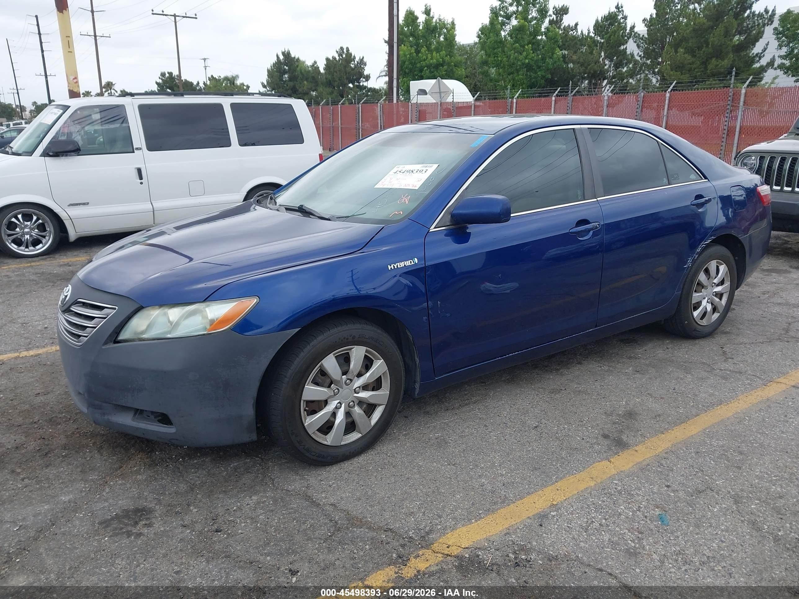 2008 Toyota Camry Hybrid   Blue vin: 4T1BB46K18U045936