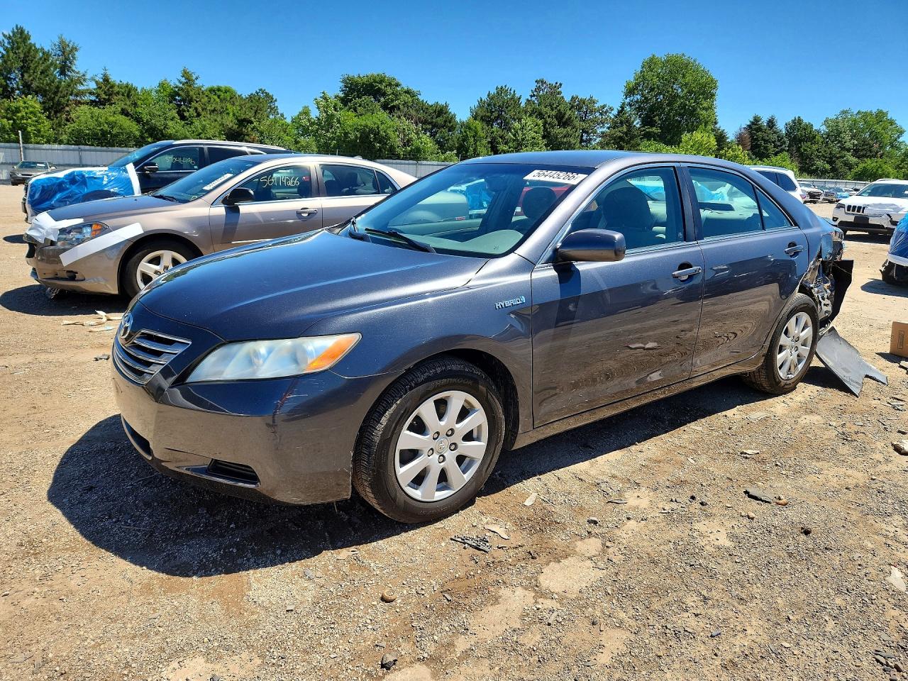 2008 Toyota Camry Hybrid Gray vin: 4T1BB46K18U047668