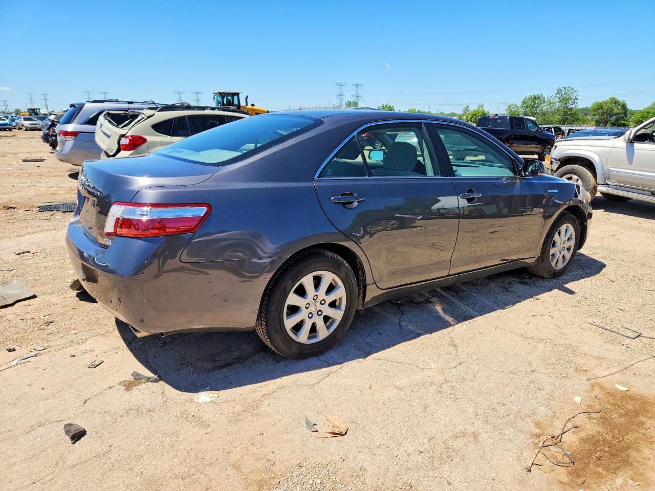 2008 Toyota Camry Hybrid Gray vin: 4T1BB46K18U047668