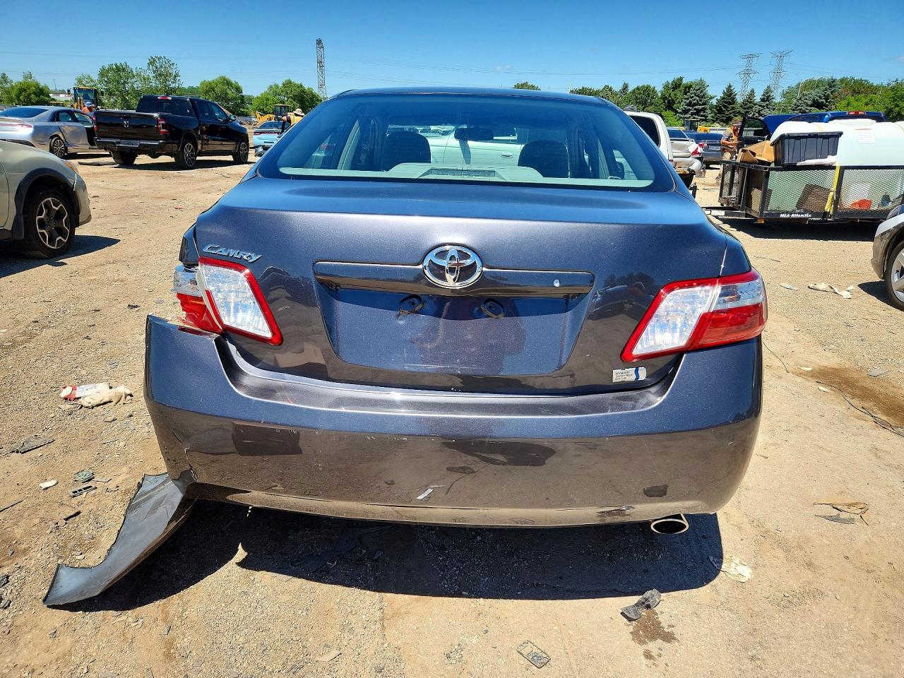 2008 Toyota Camry Hybrid Gray vin: 4T1BB46K18U047668