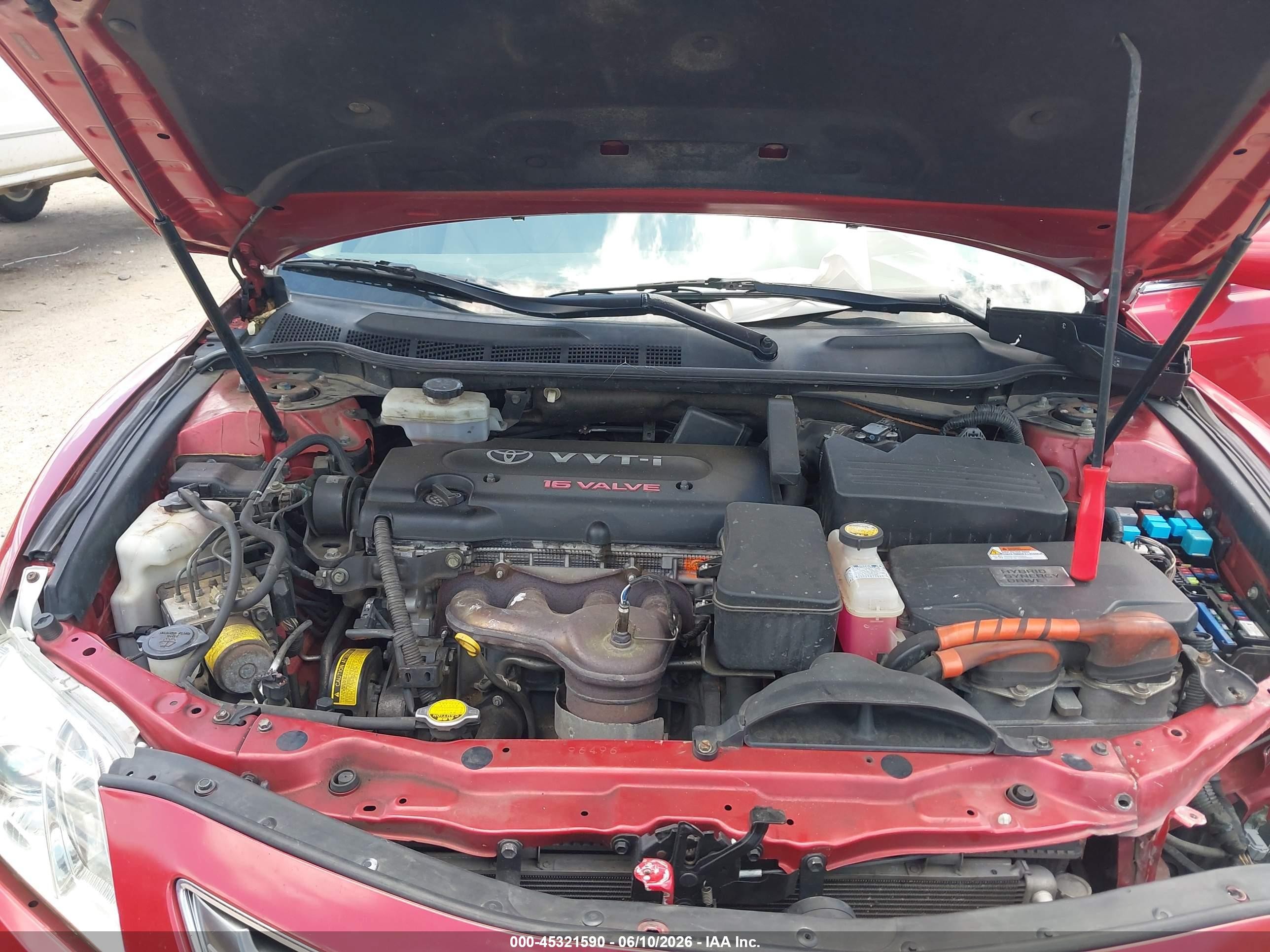 2009 Toyota Camry Hybrid   Red vin: 4T1BB46K19U078467