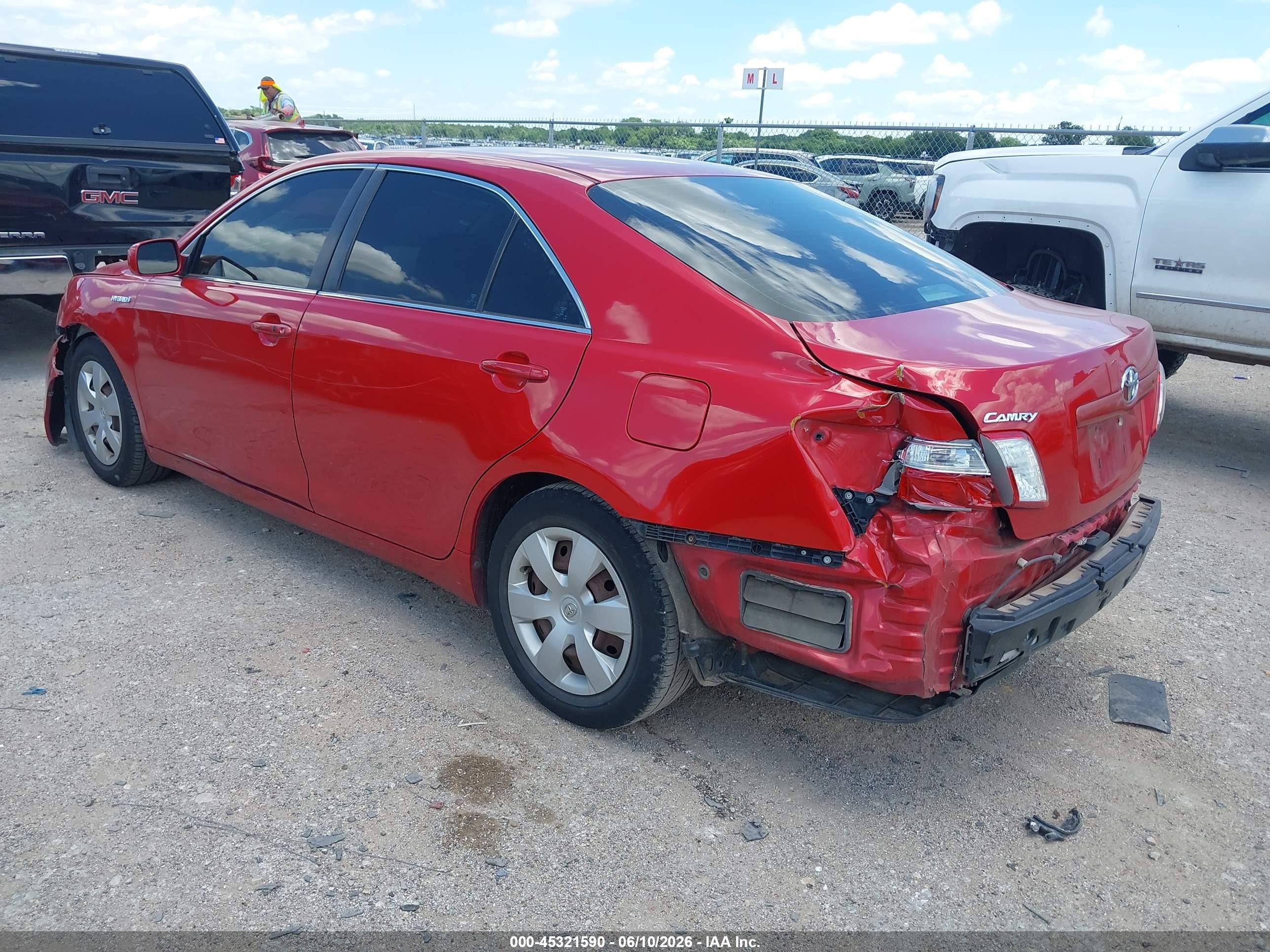 2009 Toyota Camry Hybrid   Red vin: 4T1BB46K19U078467