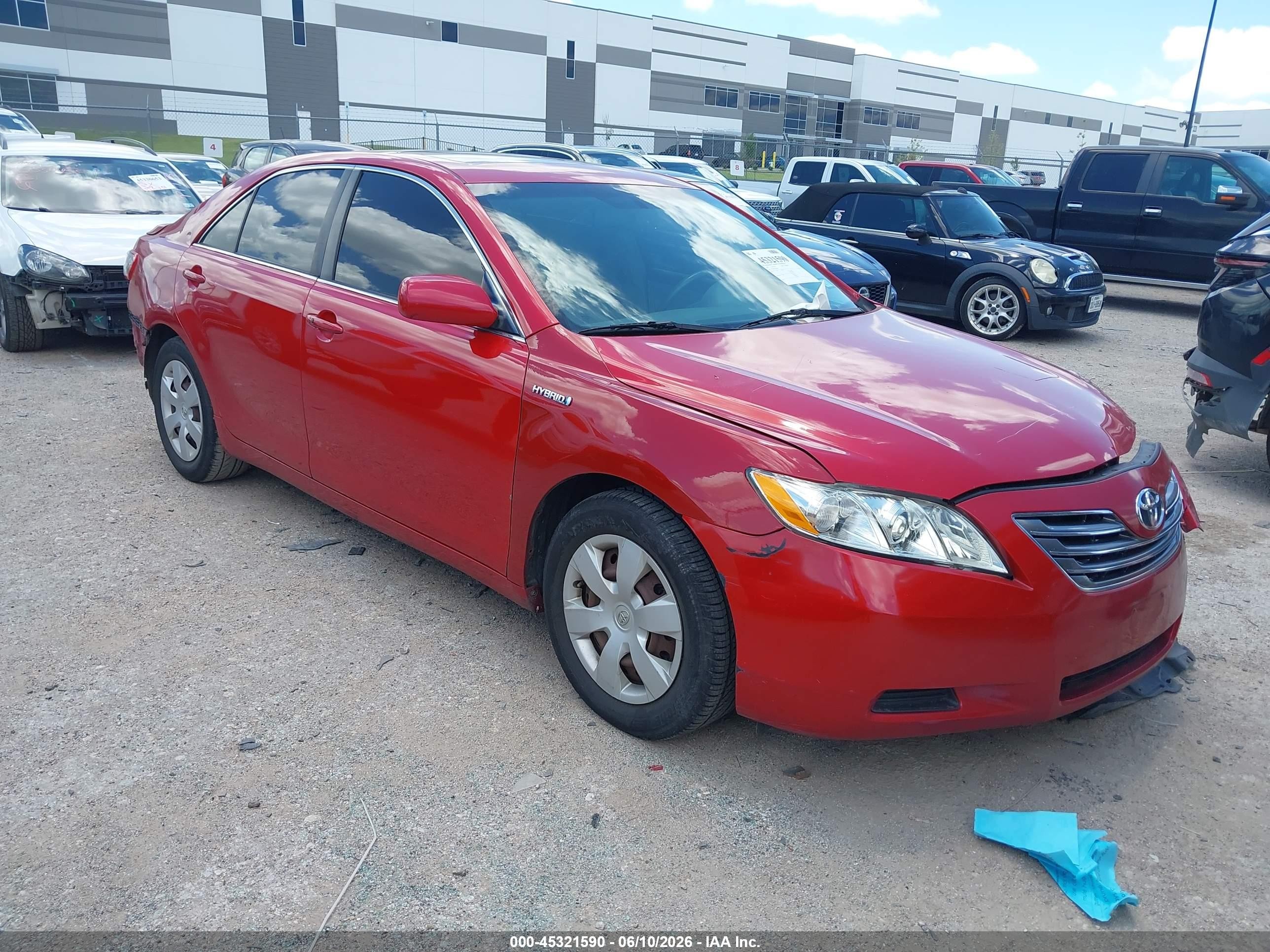 2009 Toyota Camry Hybrid   Red vin: 4T1BB46K19U078467