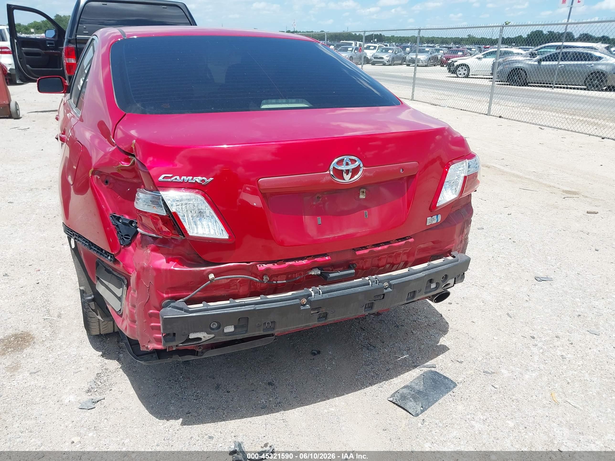 2009 Toyota Camry Hybrid   Red vin: 4T1BB46K19U078467