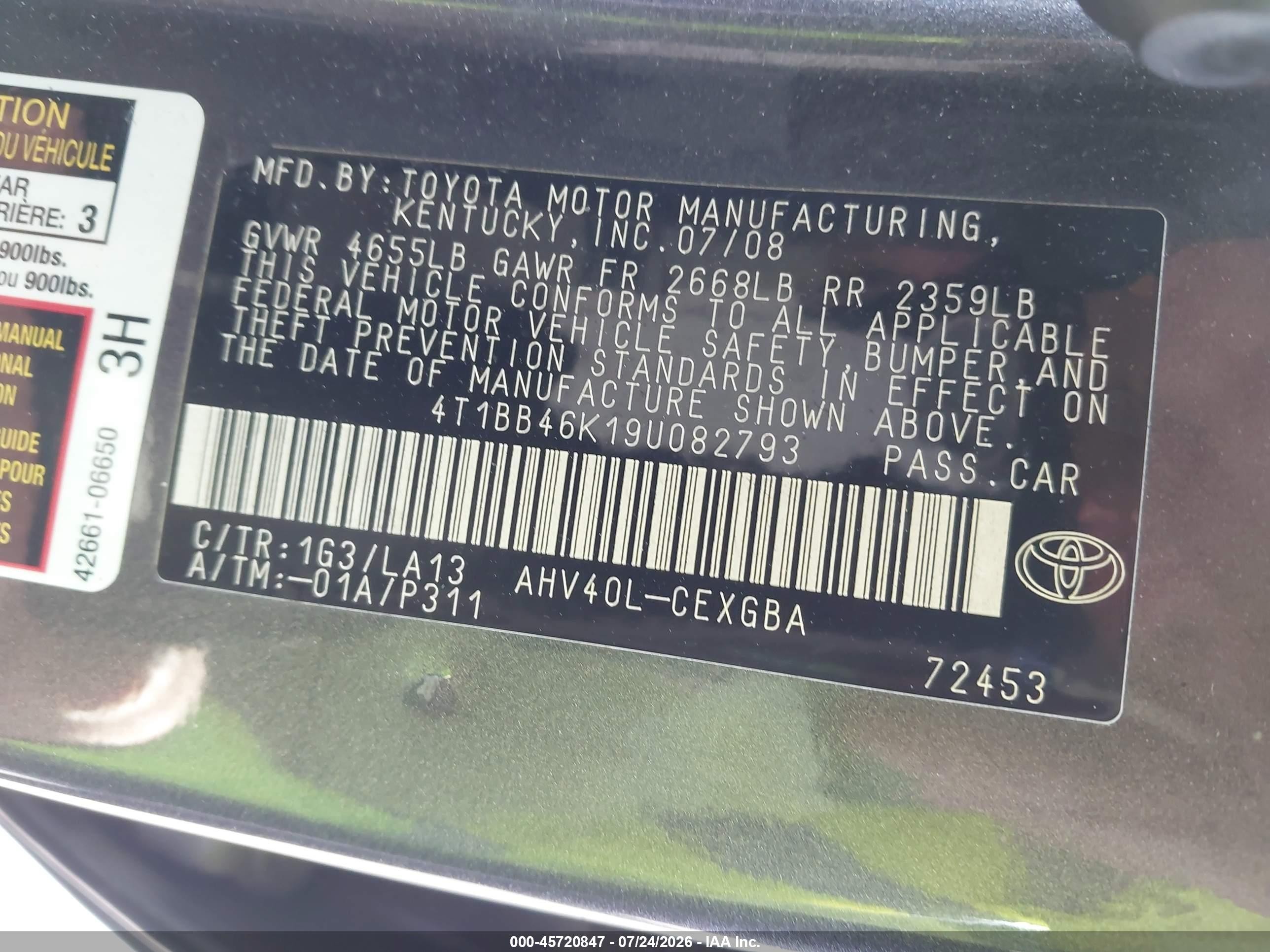 2009 Toyota Camry Hybrid   Gray vin: 4T1BB46K19U082793