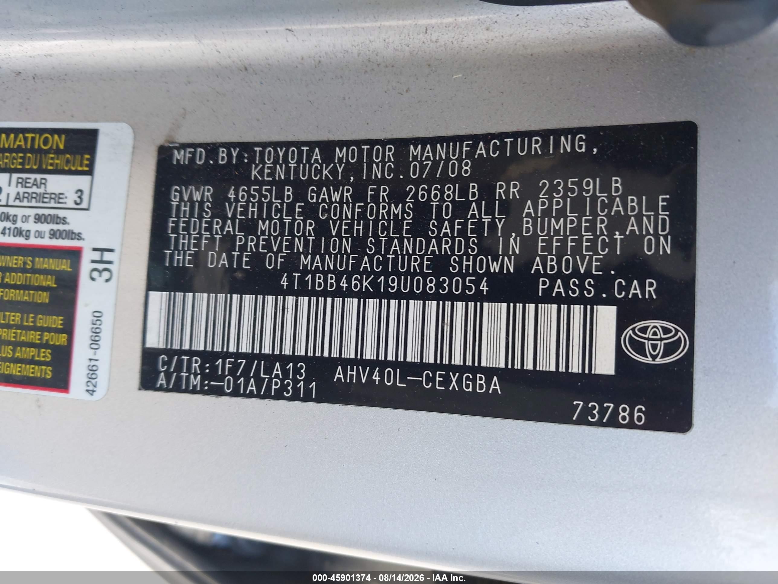 2009 Toyota Camry Hybrid   Silver vin: 4T1BB46K19U083054