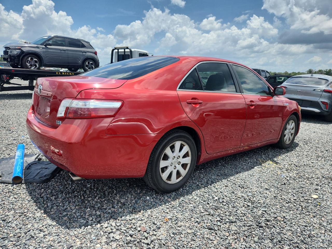2009 Toyota Camry Hybrid Base Red vin: 4T1BB46K19U104713