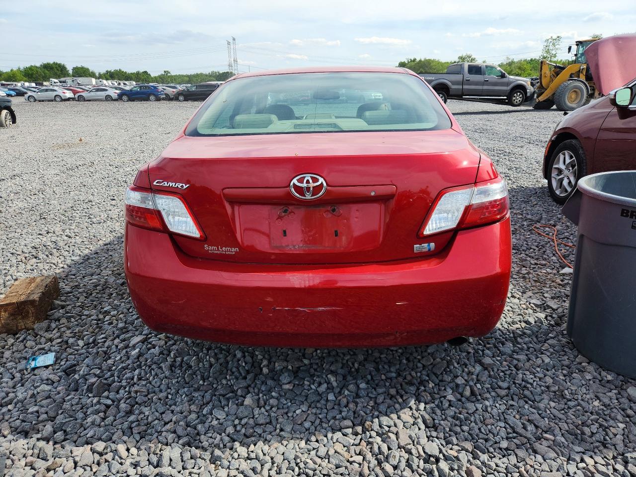 2007 Toyota Camry Hybrid Burgundy vin: 4T1BB46K27U012183
