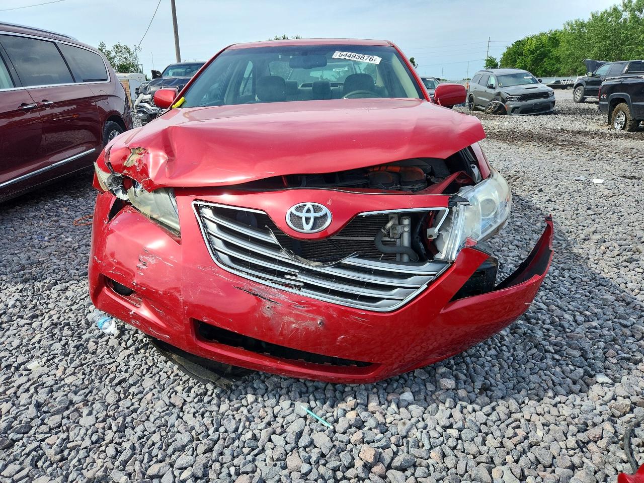 2007 Toyota Camry Hybrid Burgundy vin: 4T1BB46K27U012183