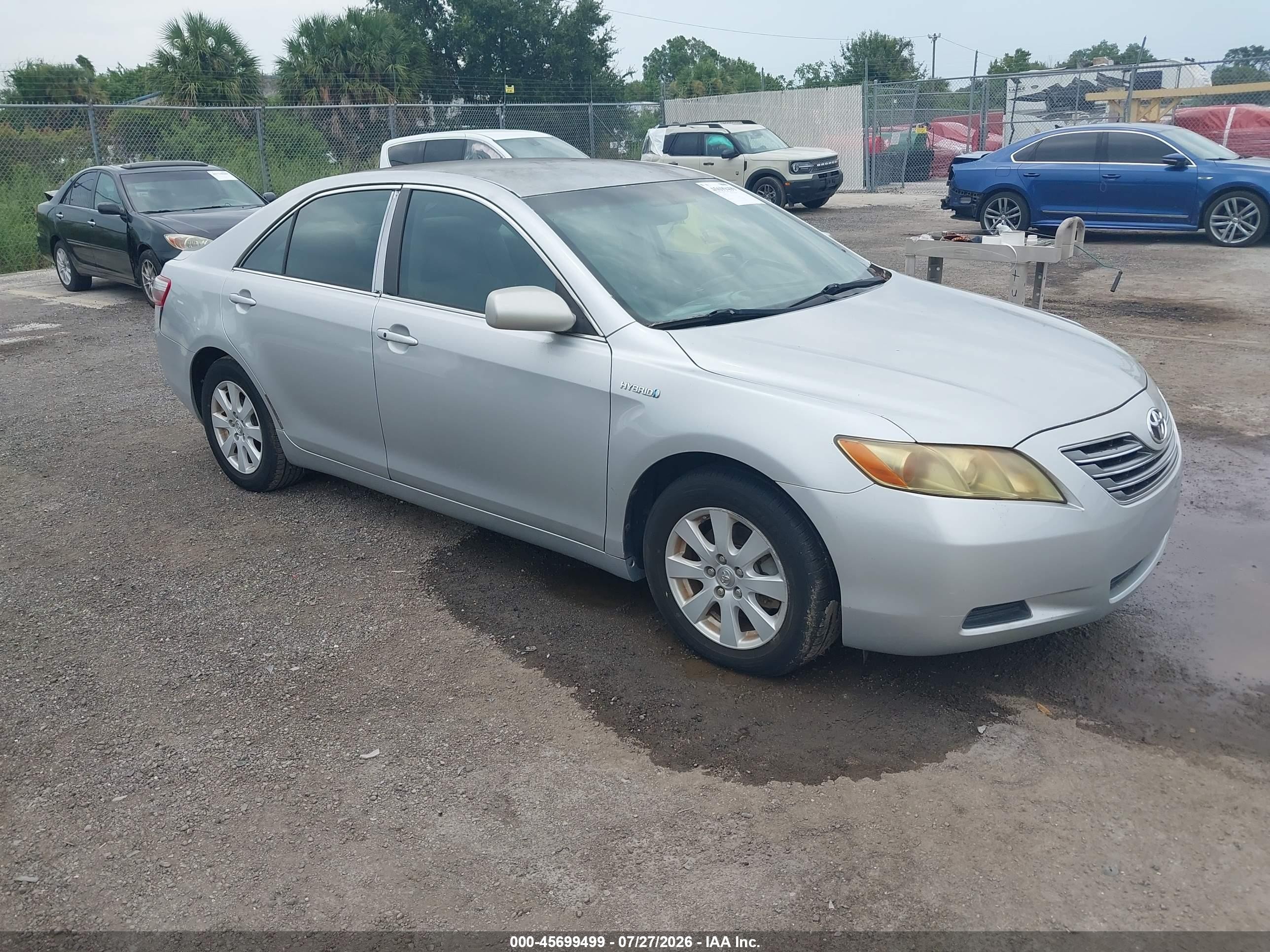 2007 Toyota Camry Hybrid   Silver vin: 4T1BB46K27U026553