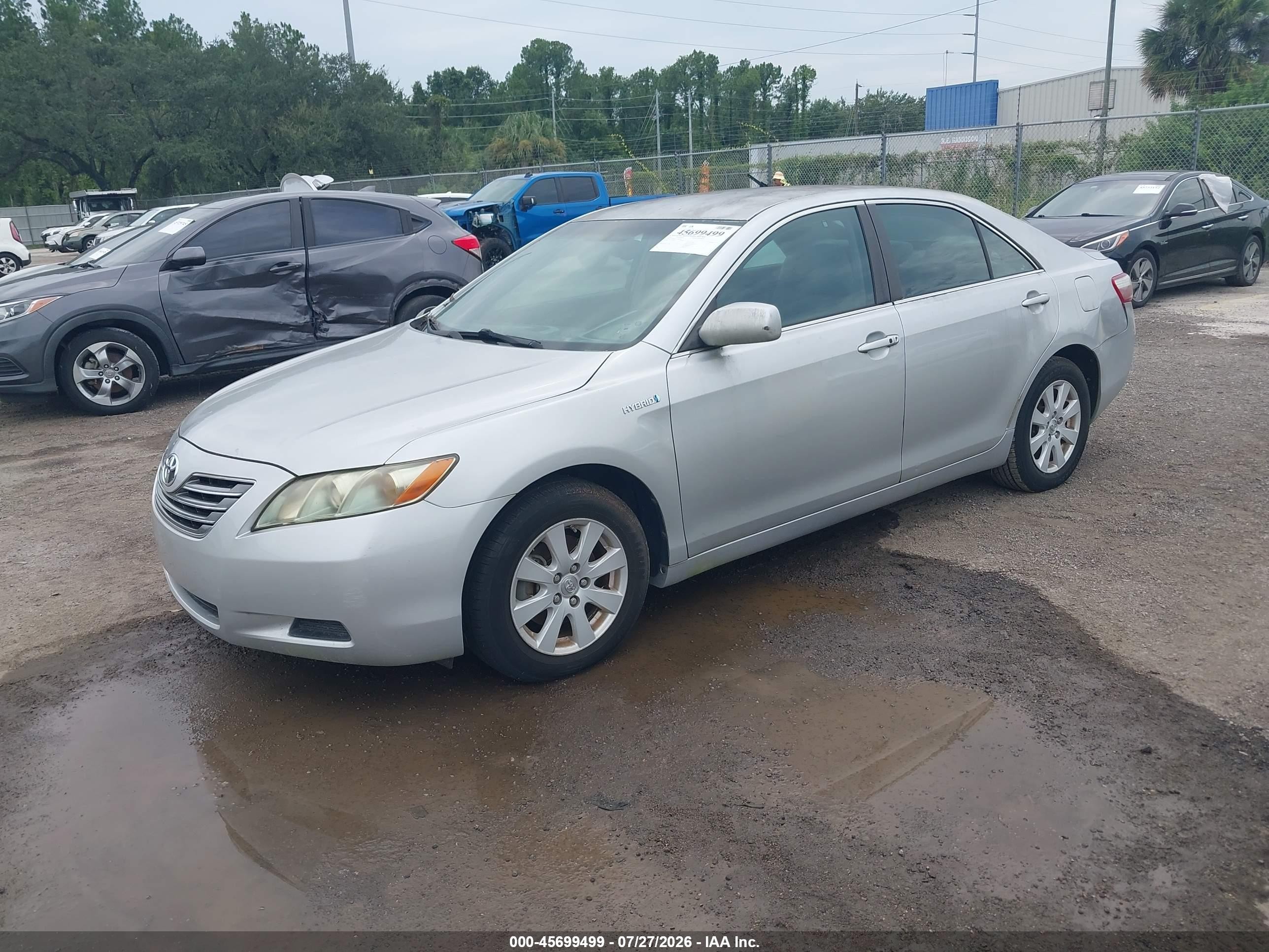 2007 Toyota Camry Hybrid   Silver vin: 4T1BB46K27U026553