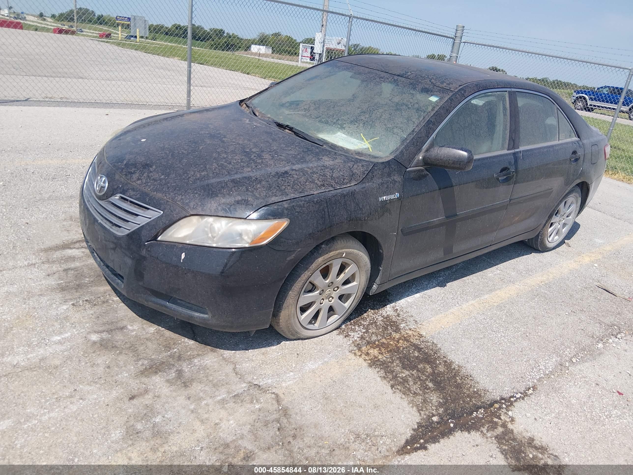 2008 Toyota Camry Hybrid   Black vin: 4T1BB46K28U032306