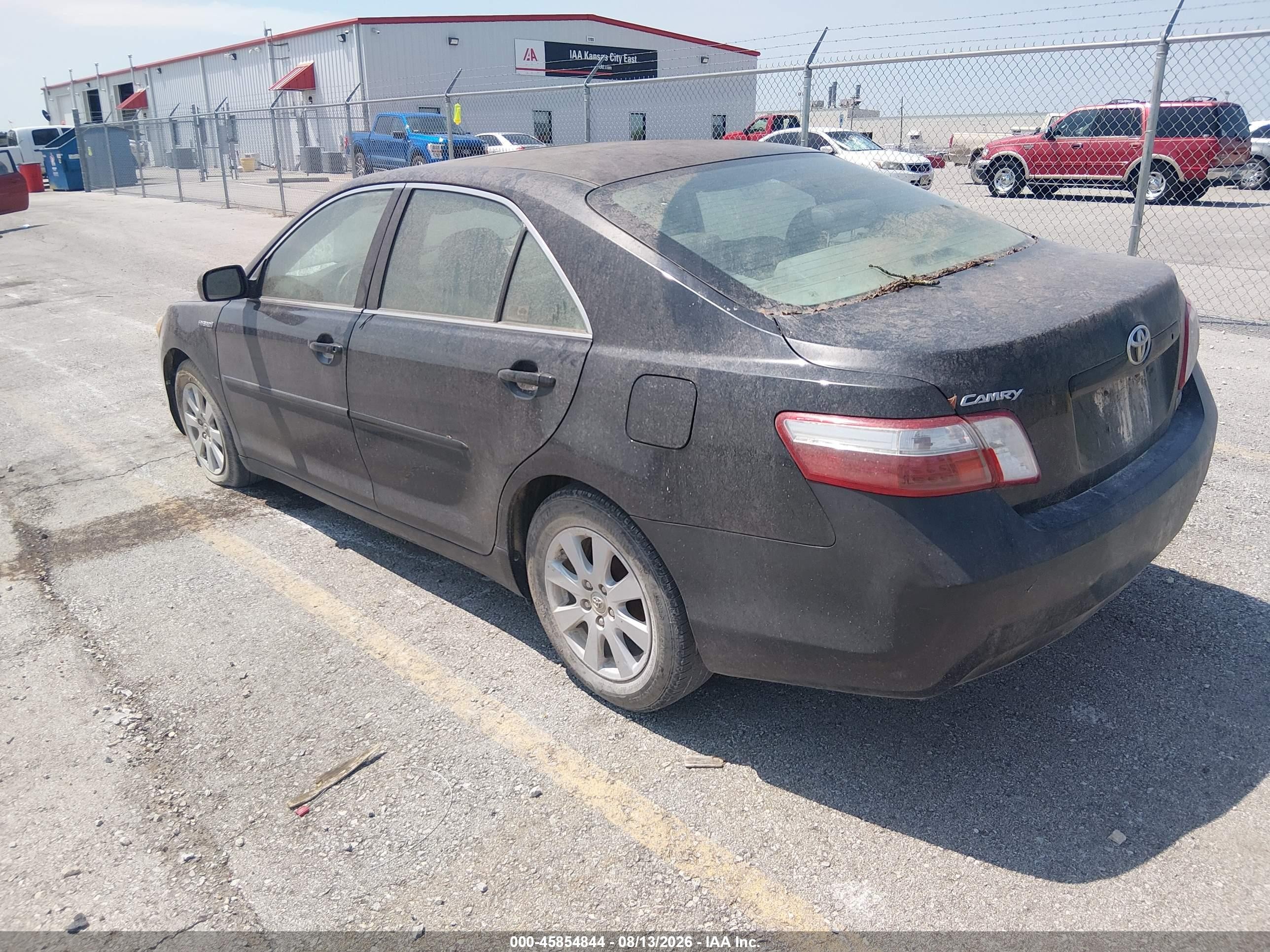 2008 Toyota Camry Hybrid   Black vin: 4T1BB46K28U032306