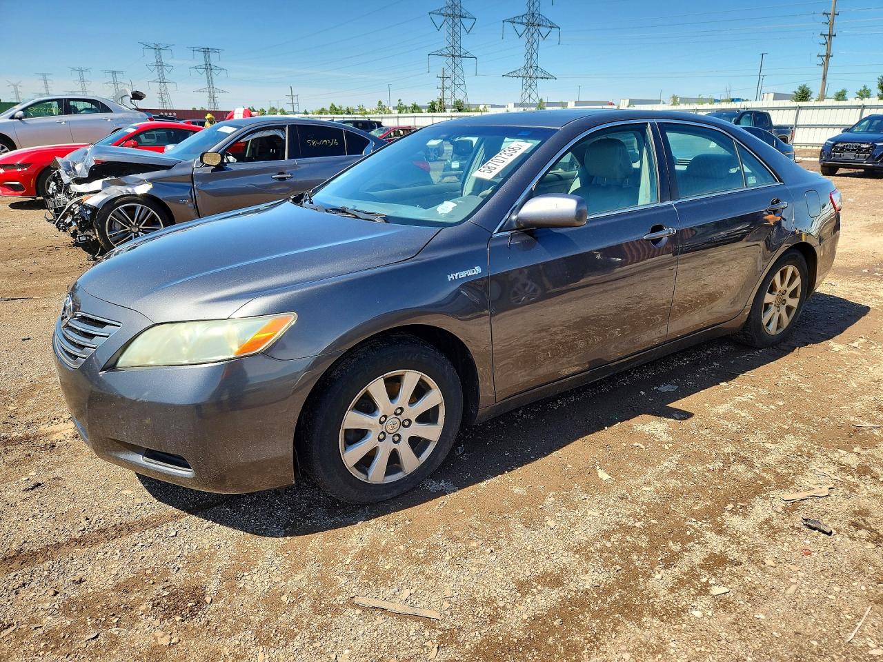2008 Toyota Camry Hybrid Gray vin: 4T1BB46K28U054936