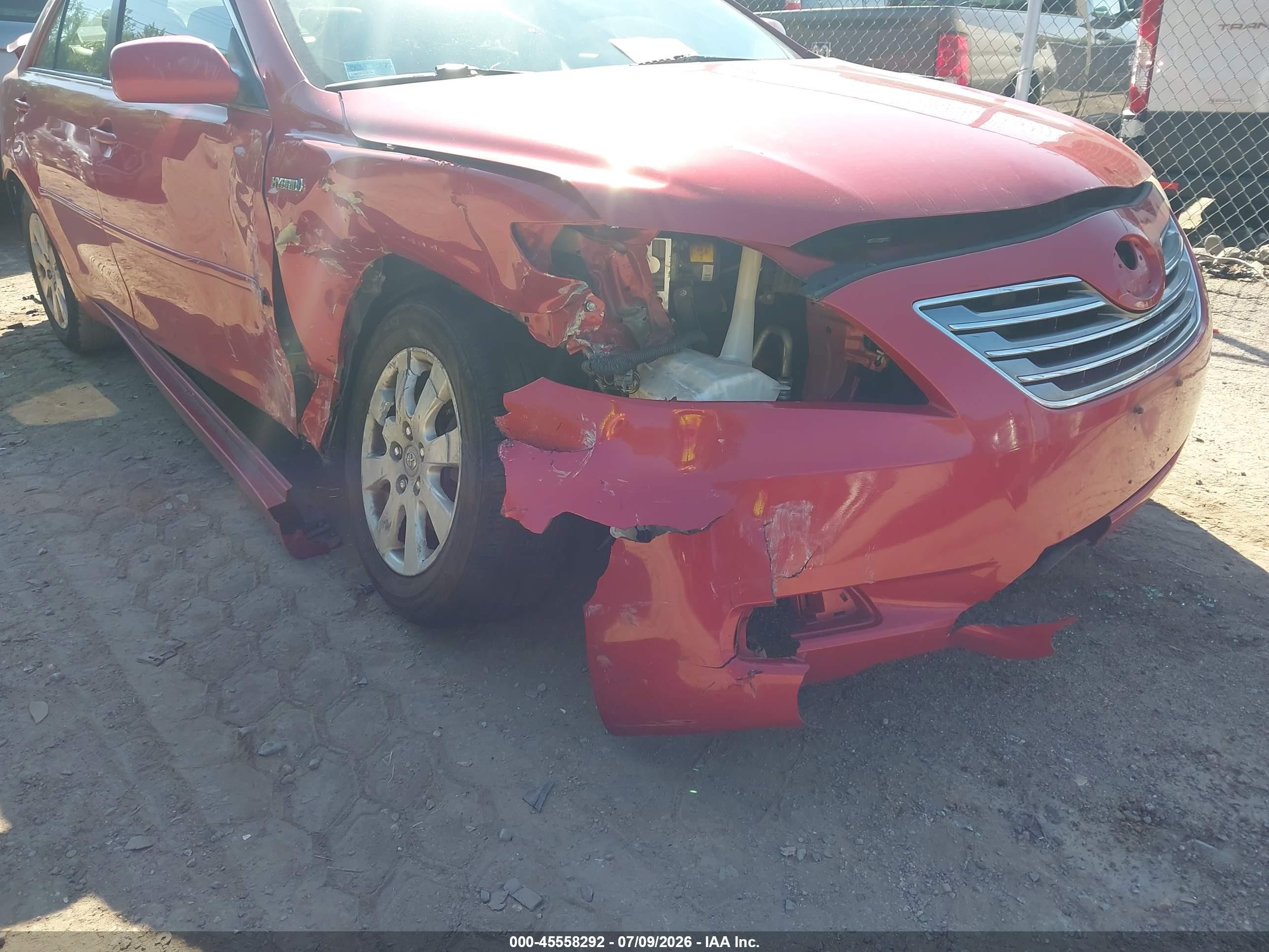 2009 Toyota Camry Hybrid   Red vin: 4T1BB46K29U068725