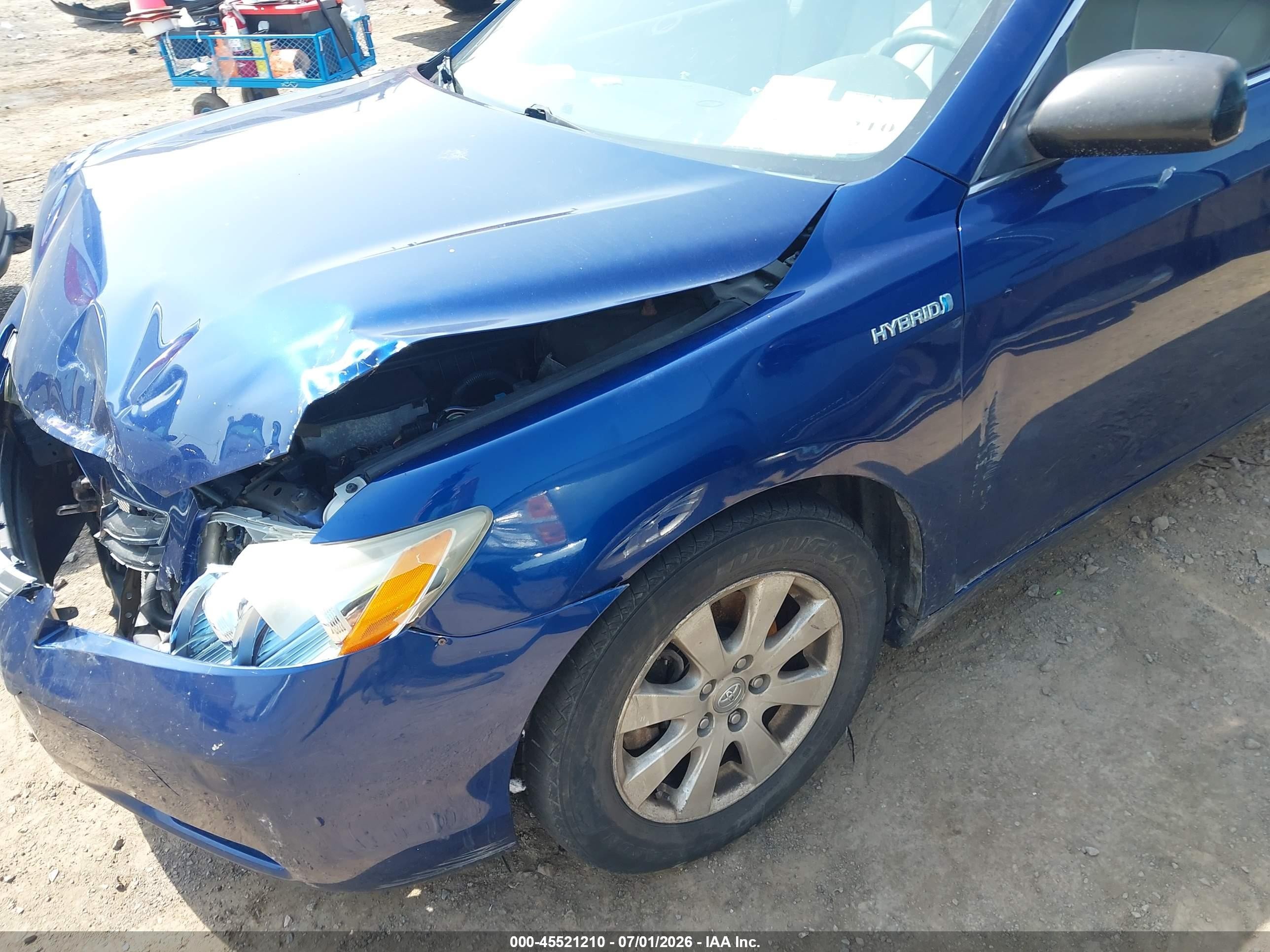 2009 Toyota Camry Hybrid   Blue vin: 4T1BB46K29U092605