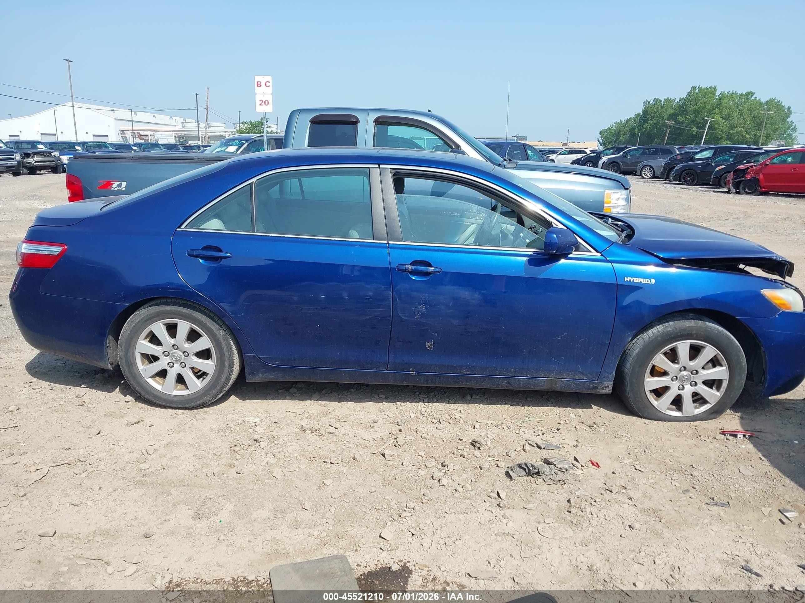 2009 Toyota Camry Hybrid   Blue vin: 4T1BB46K29U092605