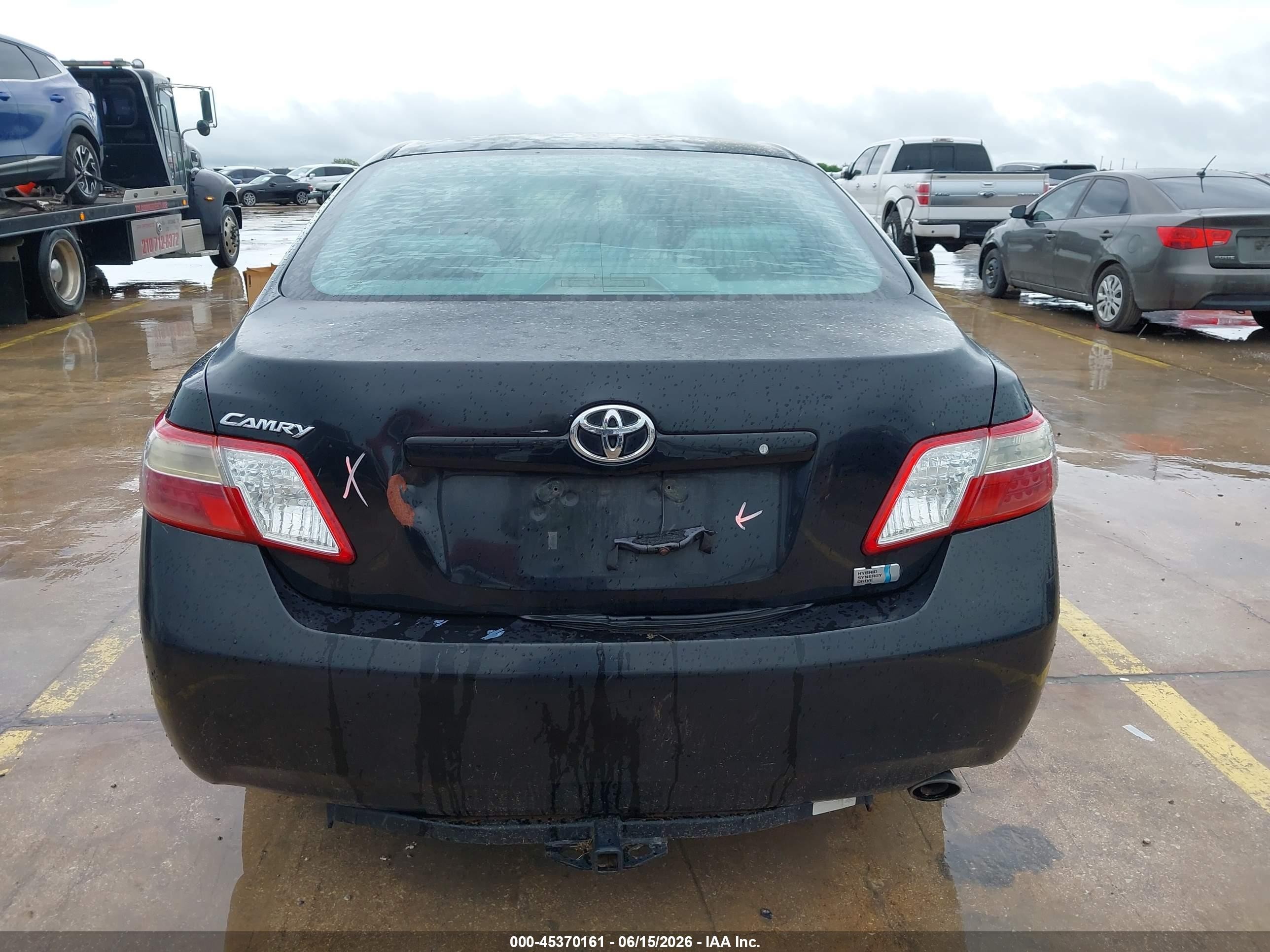 2009 Toyota Camry Hybrid   Black vin: 4T1BB46K29U096198
