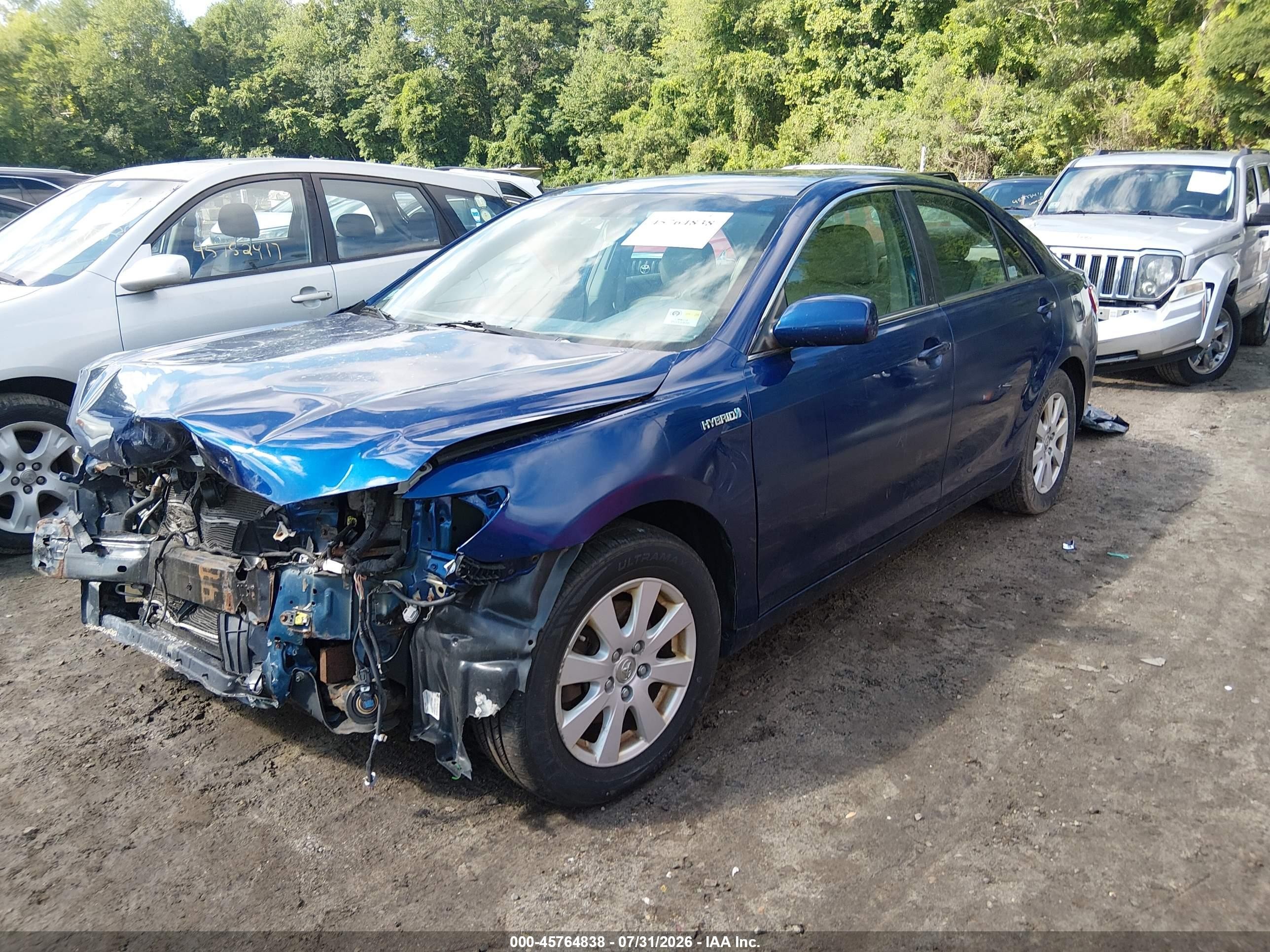 2009 Toyota Camry Hybrid   Blue vin: 4T1BB46K29U097397