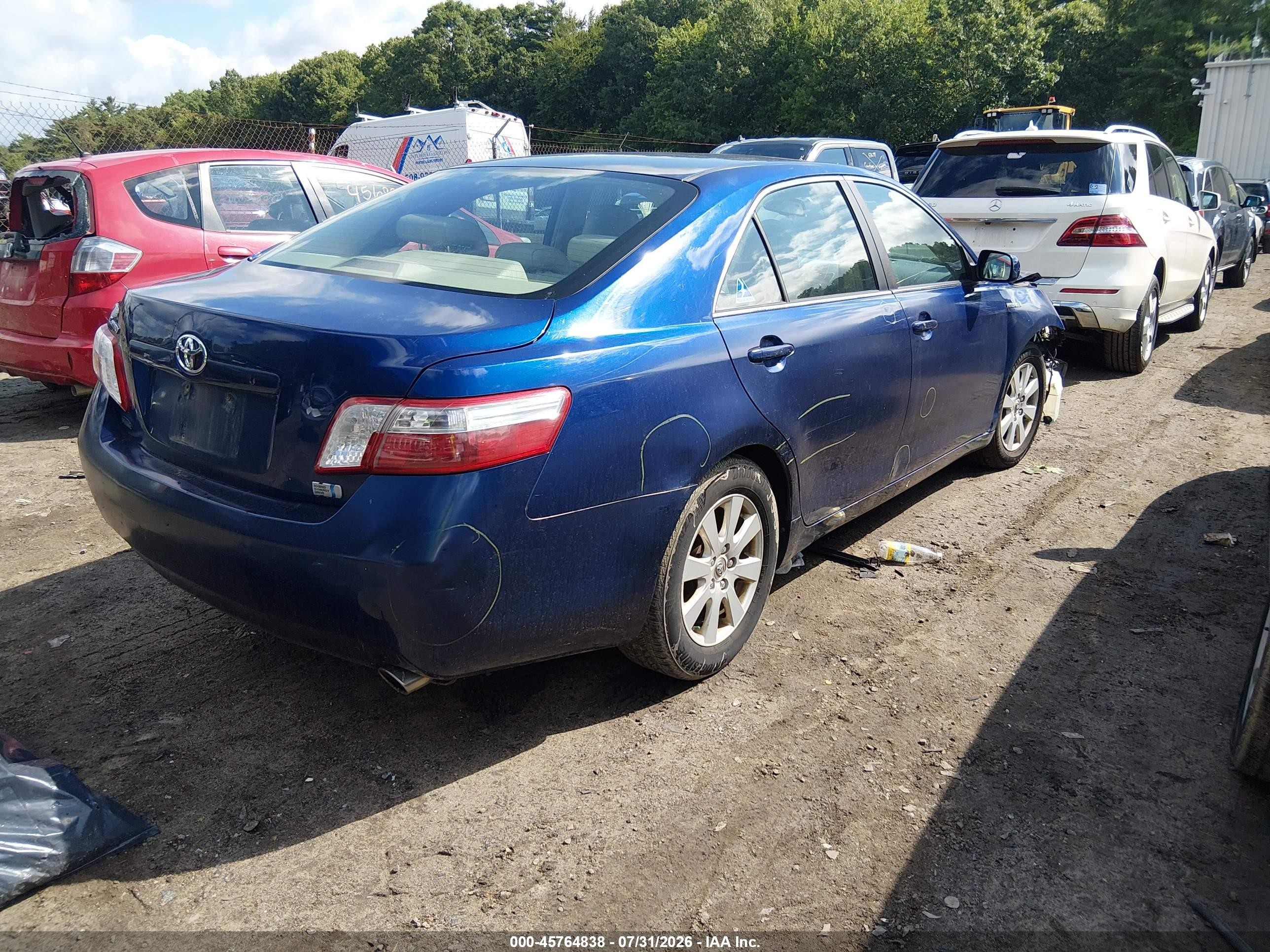 2009 Toyota Camry Hybrid   Blue vin: 4T1BB46K29U097397