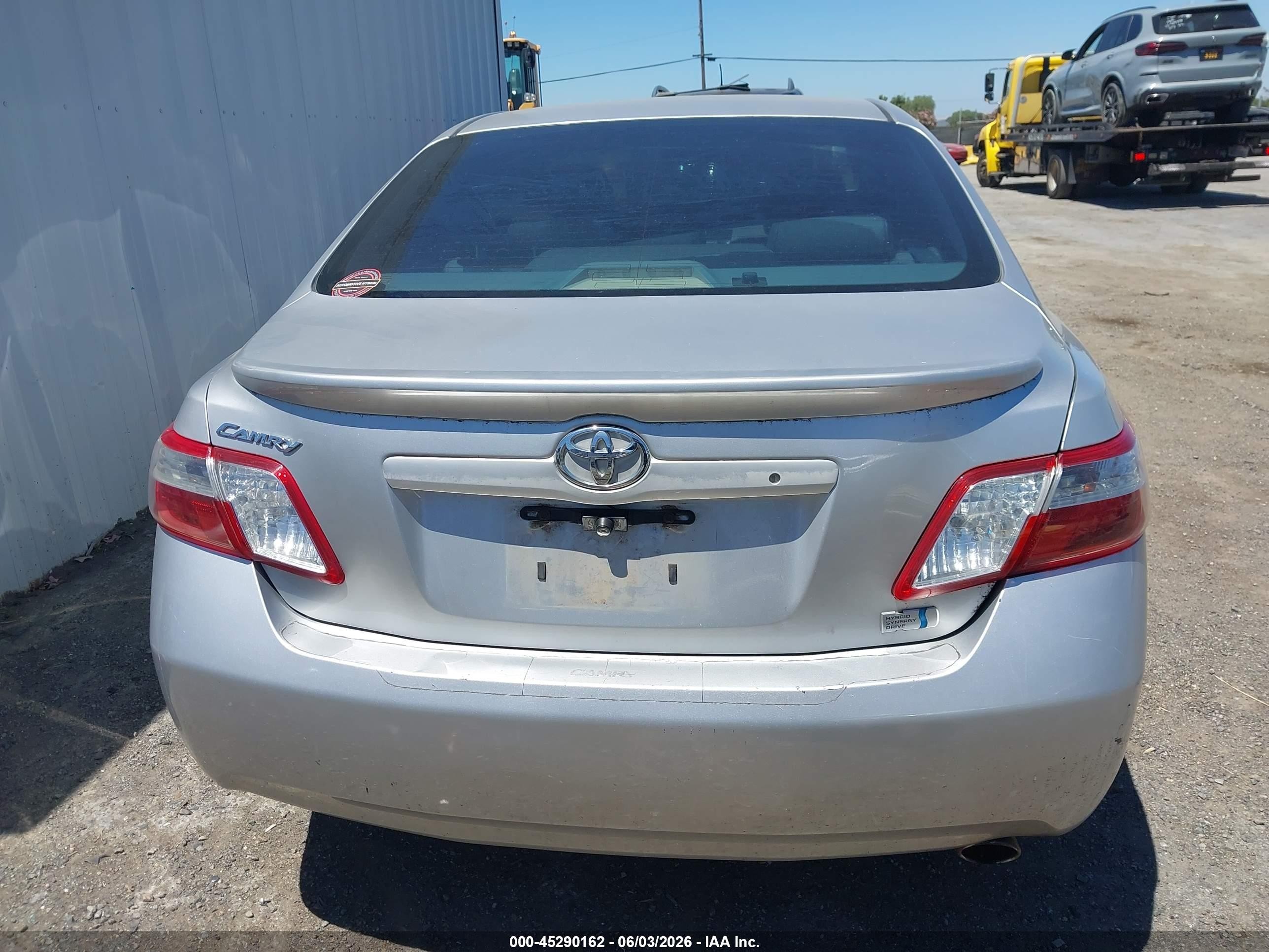 2009 Toyota Camry Hybrid   Серый vin: 4T1BB46K29U107149