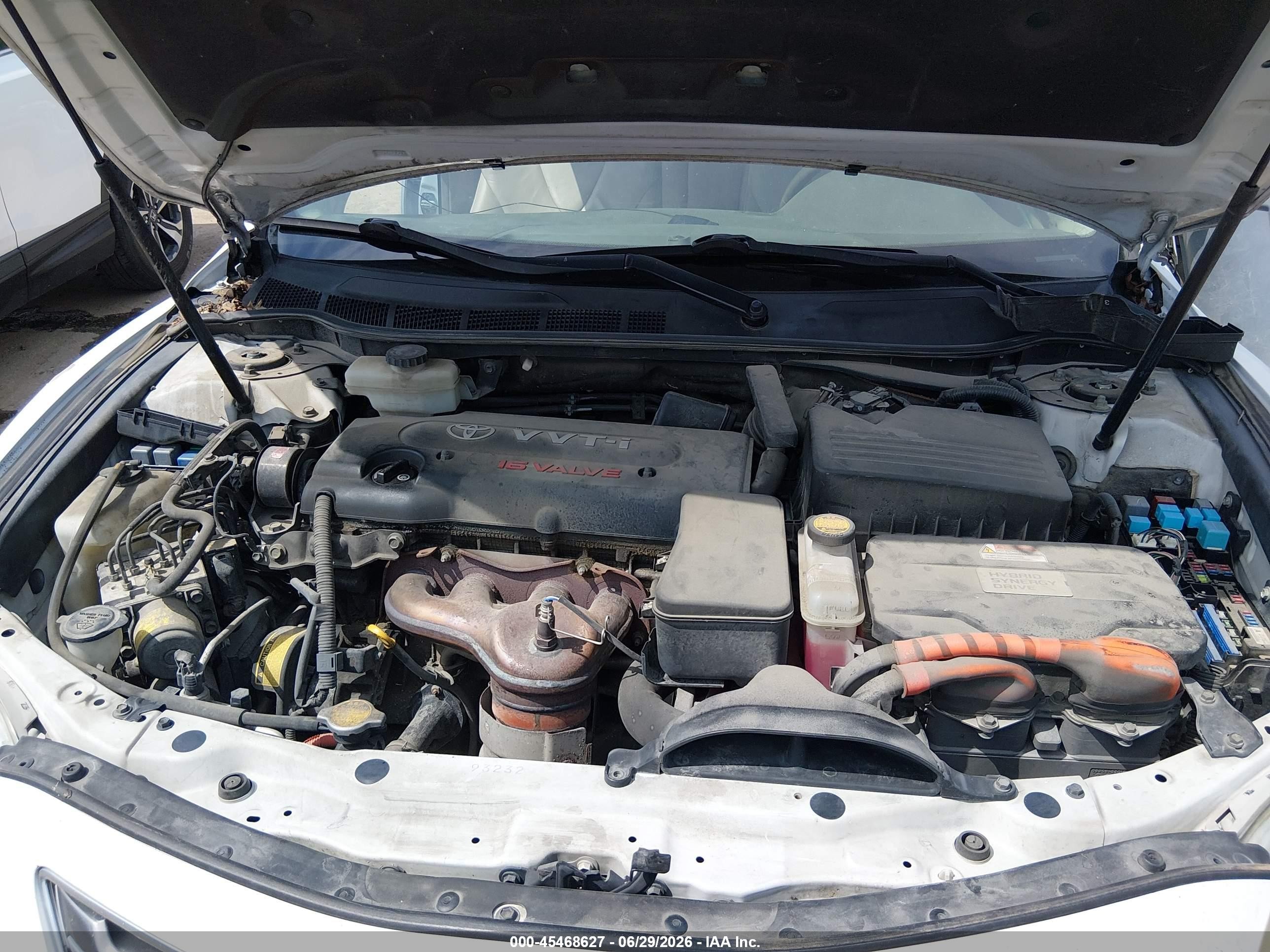 2007 Toyota Camry Hybrid   White vin: 4T1BB46K37U023161