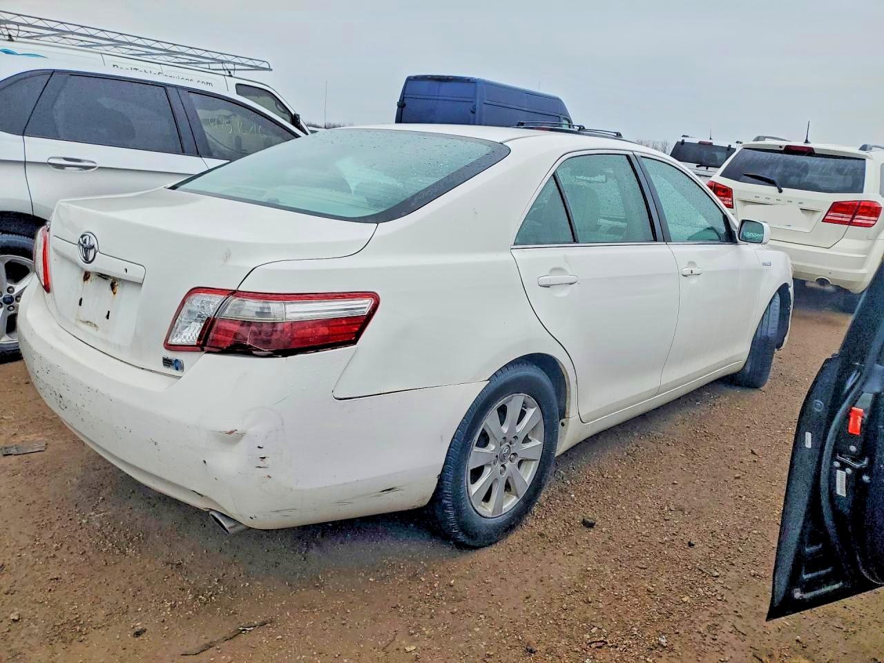 2008 Toyota Camry Hybrid Base White vin: 4T1BB46K38U034954