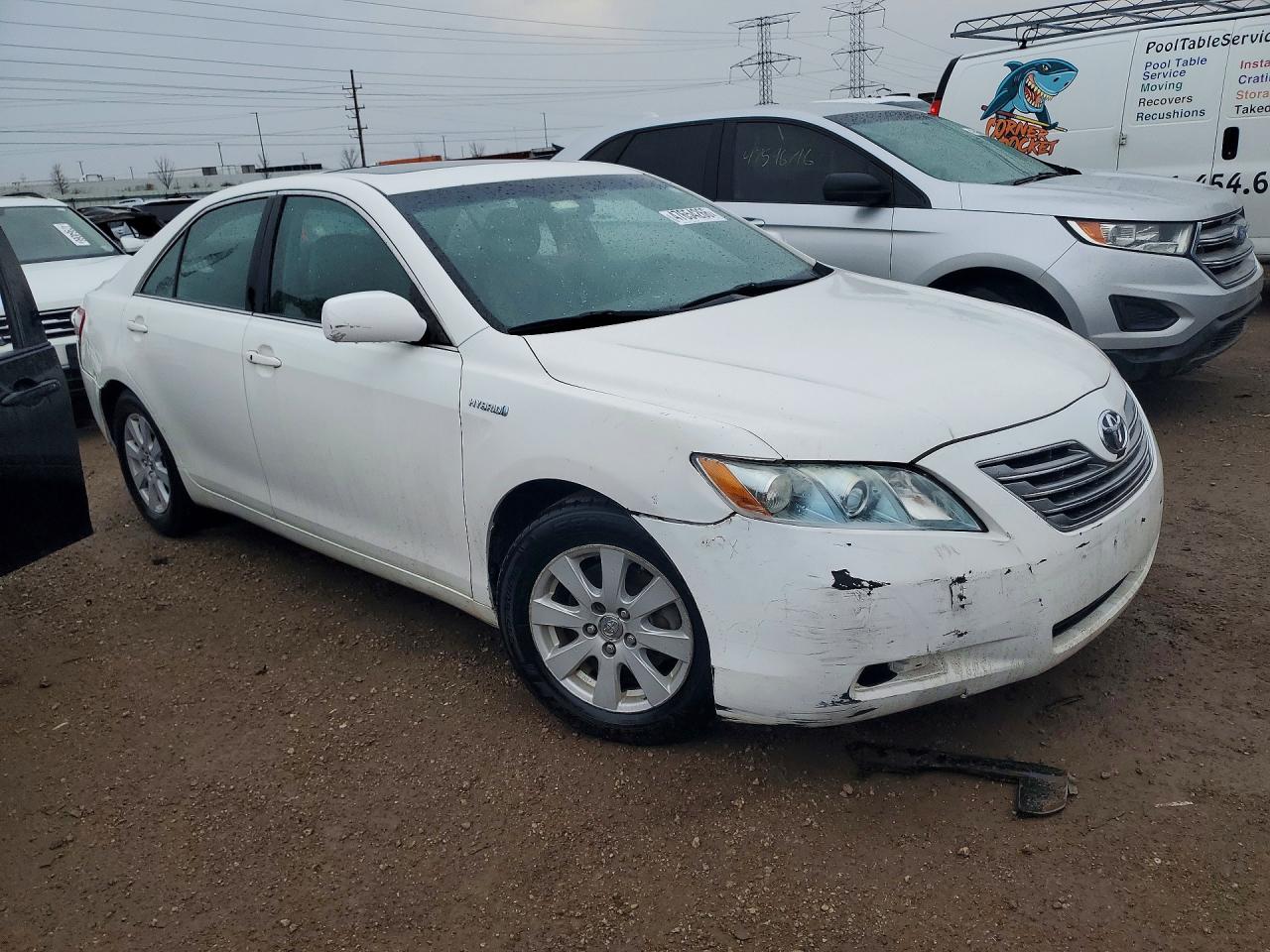 2008 Toyota Camry Hybrid Base White vin: 4T1BB46K38U034954
