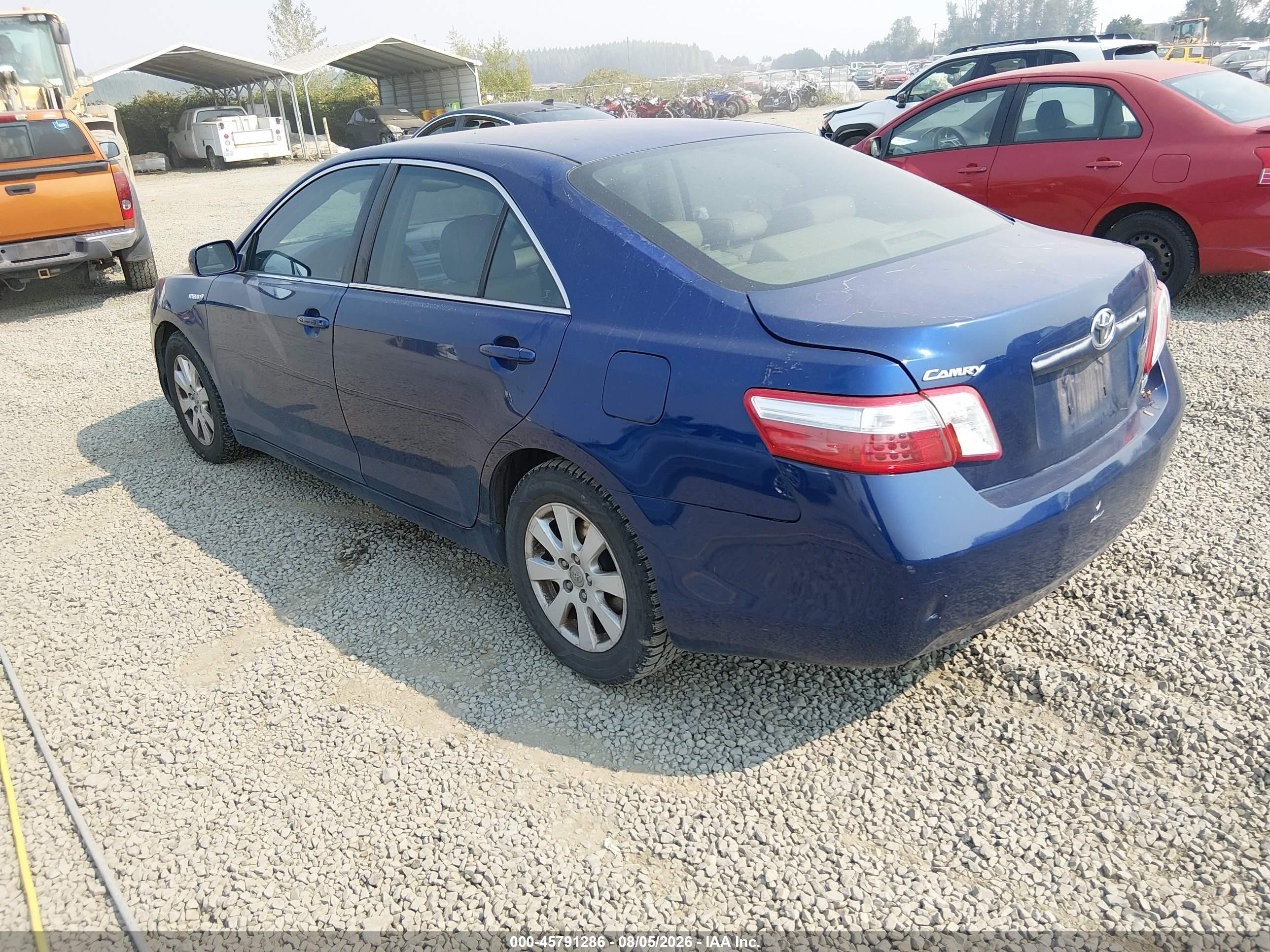 2008 Toyota Camry Hybrid   Blue vin: 4T1BB46K38U037451