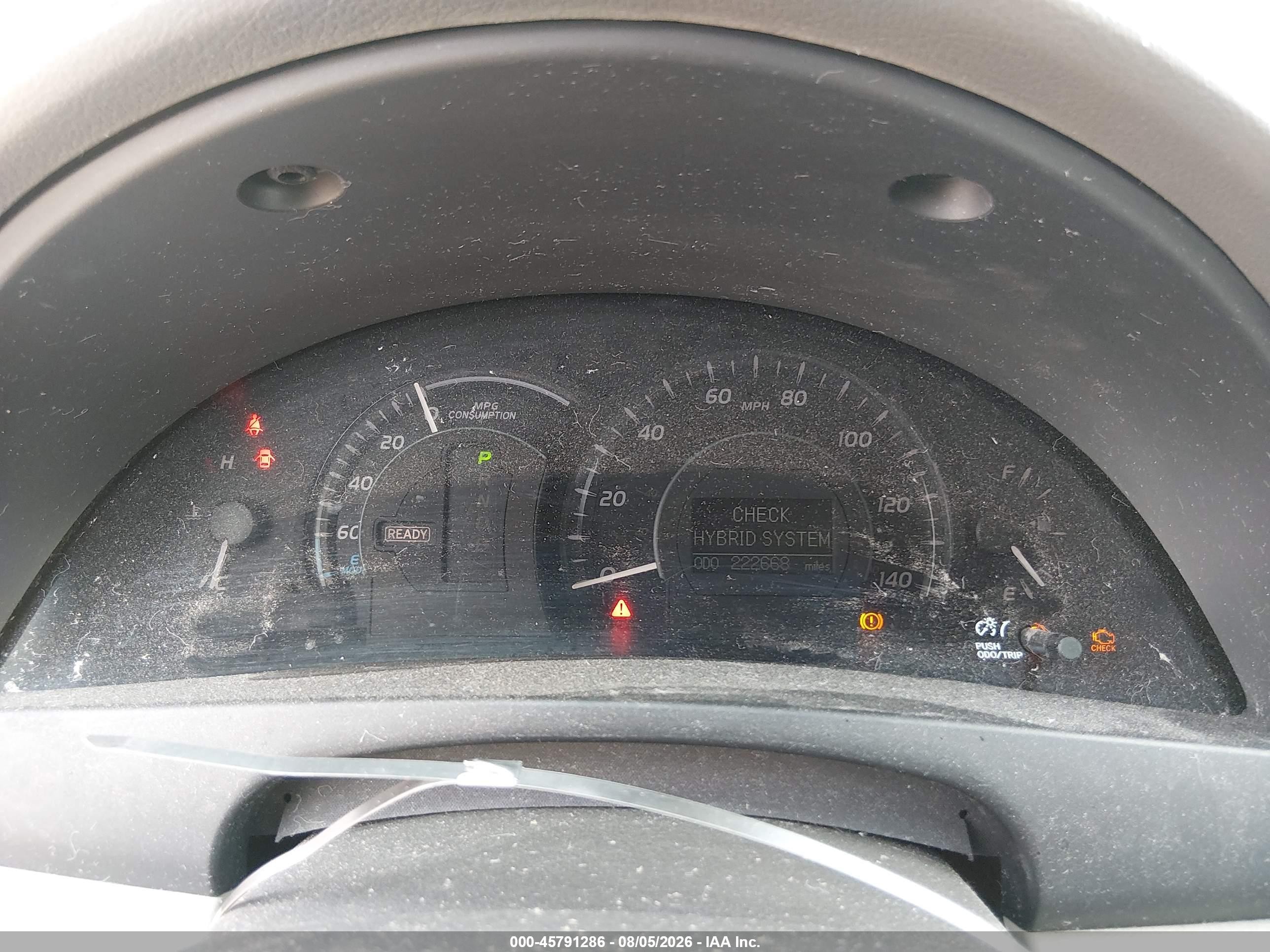 2008 Toyota Camry Hybrid   Blue vin: 4T1BB46K38U037451