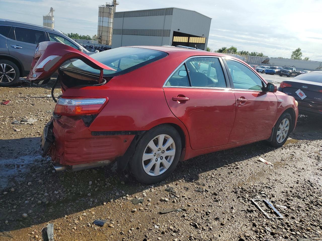 2008 Toyota Camry Hybrid Red vin: 4T1BB46K38U045324