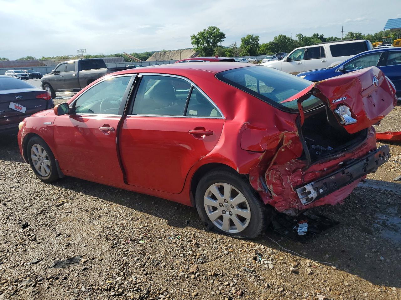 2008 Toyota Camry Hybrid Red vin: 4T1BB46K38U045324