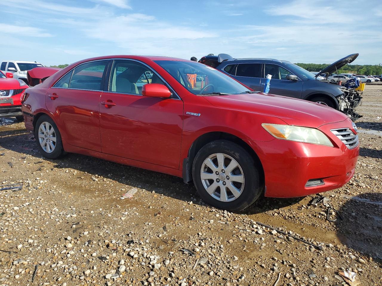 2008 Toyota Camry Hybrid Red vin: 4T1BB46K38U045324