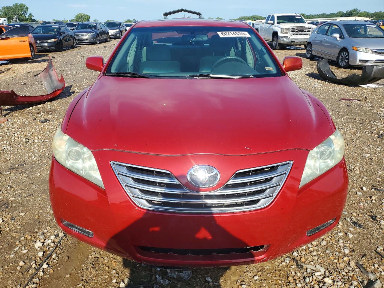 2008 Toyota Camry Hybrid Red vin: 4T1BB46K38U045324