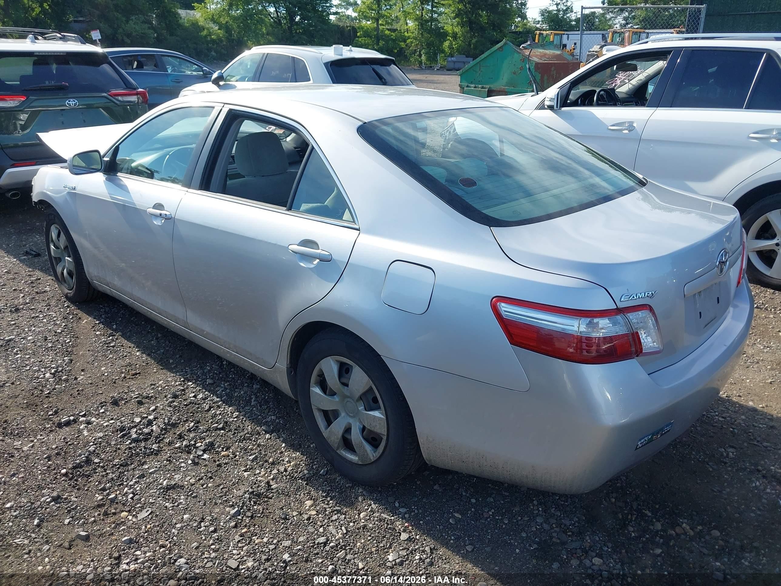 2008 Toyota Camry Hybrid   Silver vin: 4T1BB46K38U045677