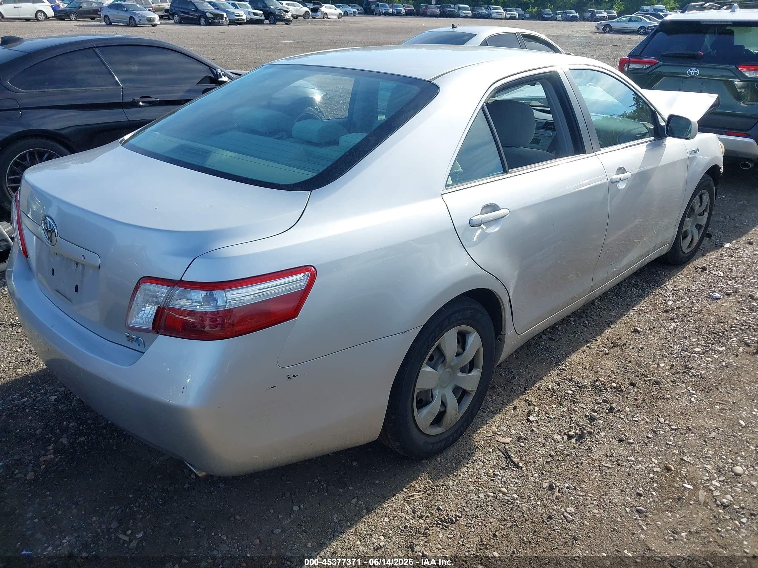 2008 Toyota Camry Hybrid   Silver vin: 4T1BB46K38U045677