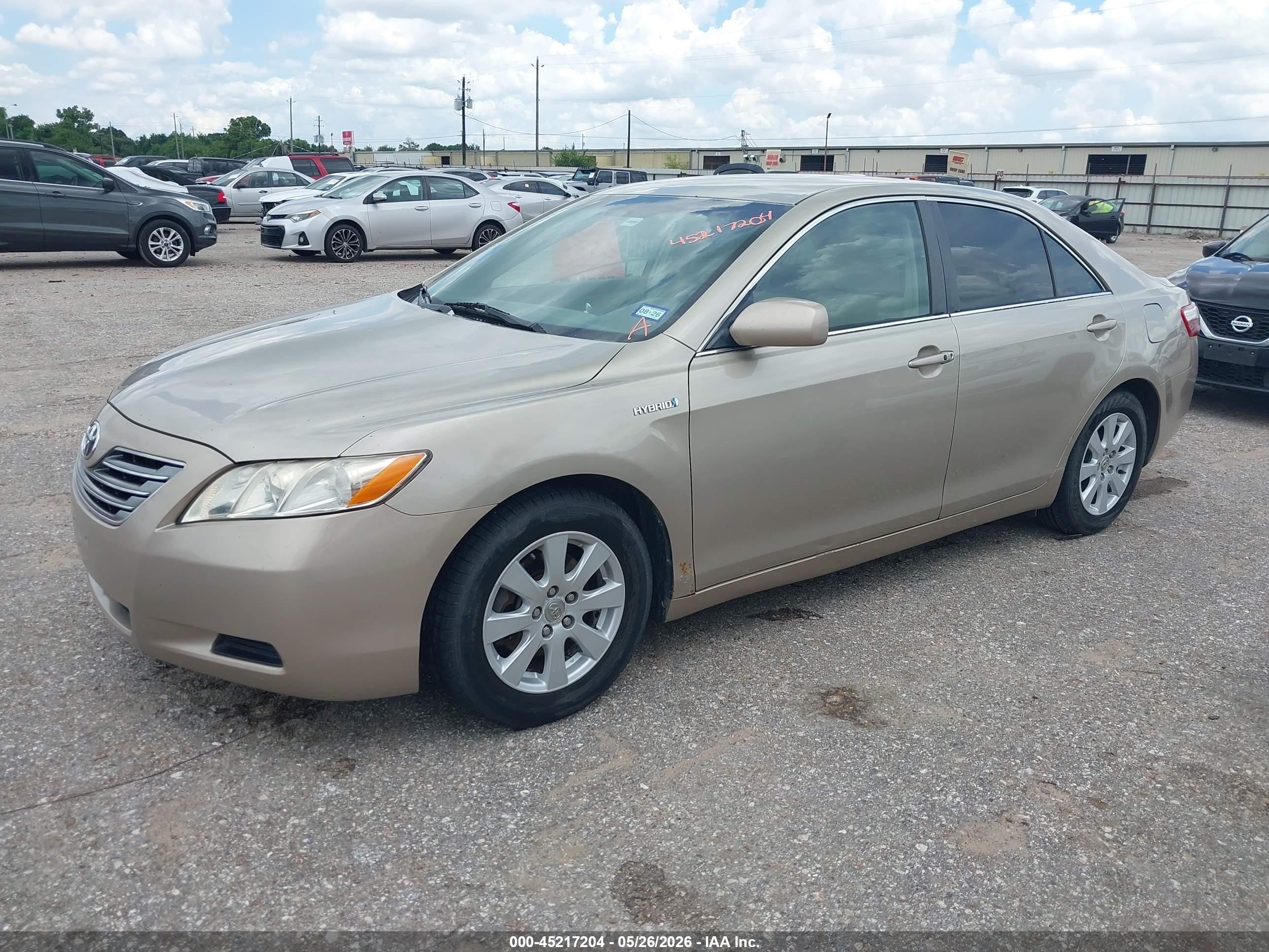 2008 Toyota Camry Hybrid   Beige vin: 4T1BB46K38U062415