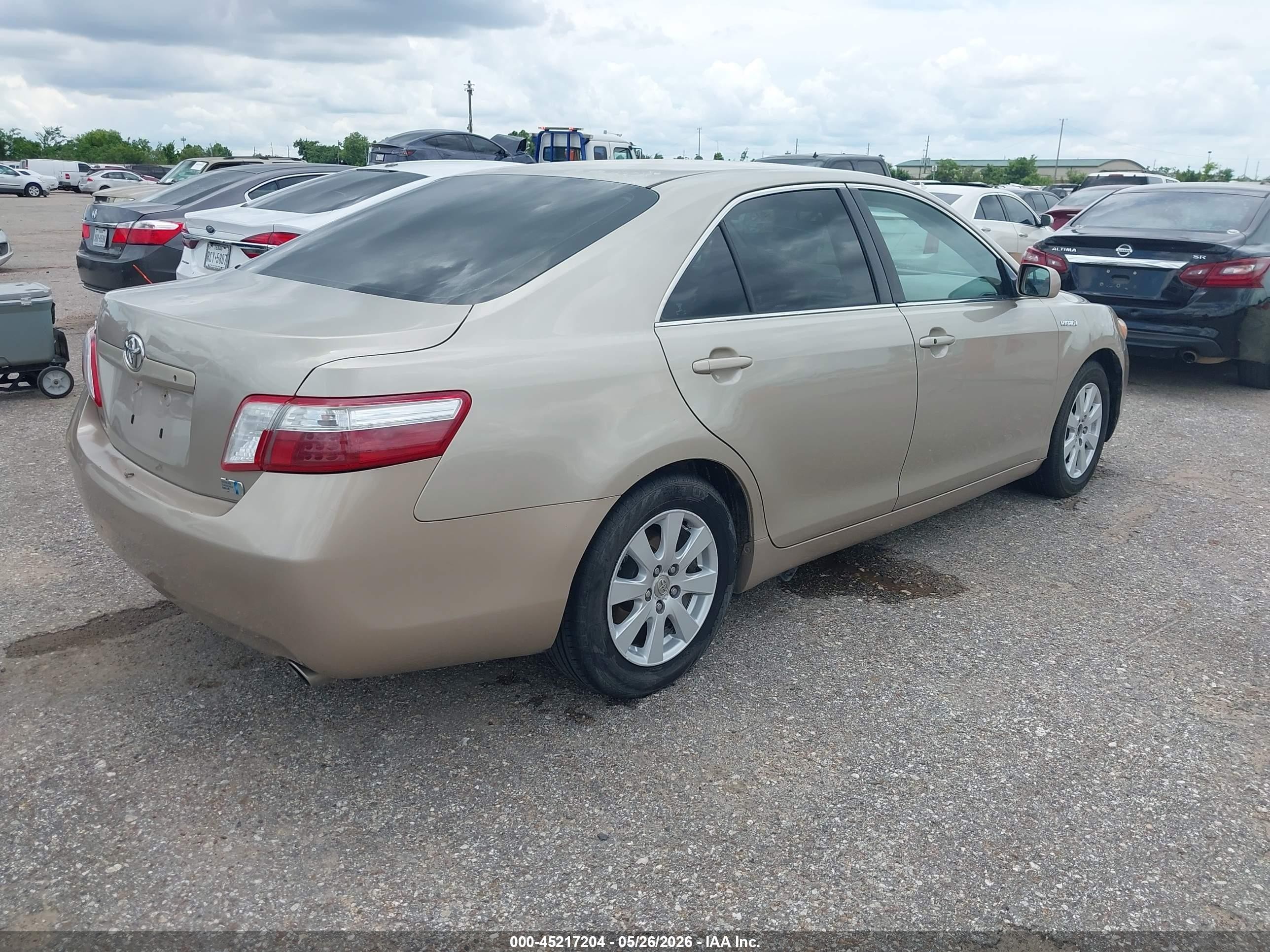 2008 Toyota Camry Hybrid   Beige vin: 4T1BB46K38U062415
