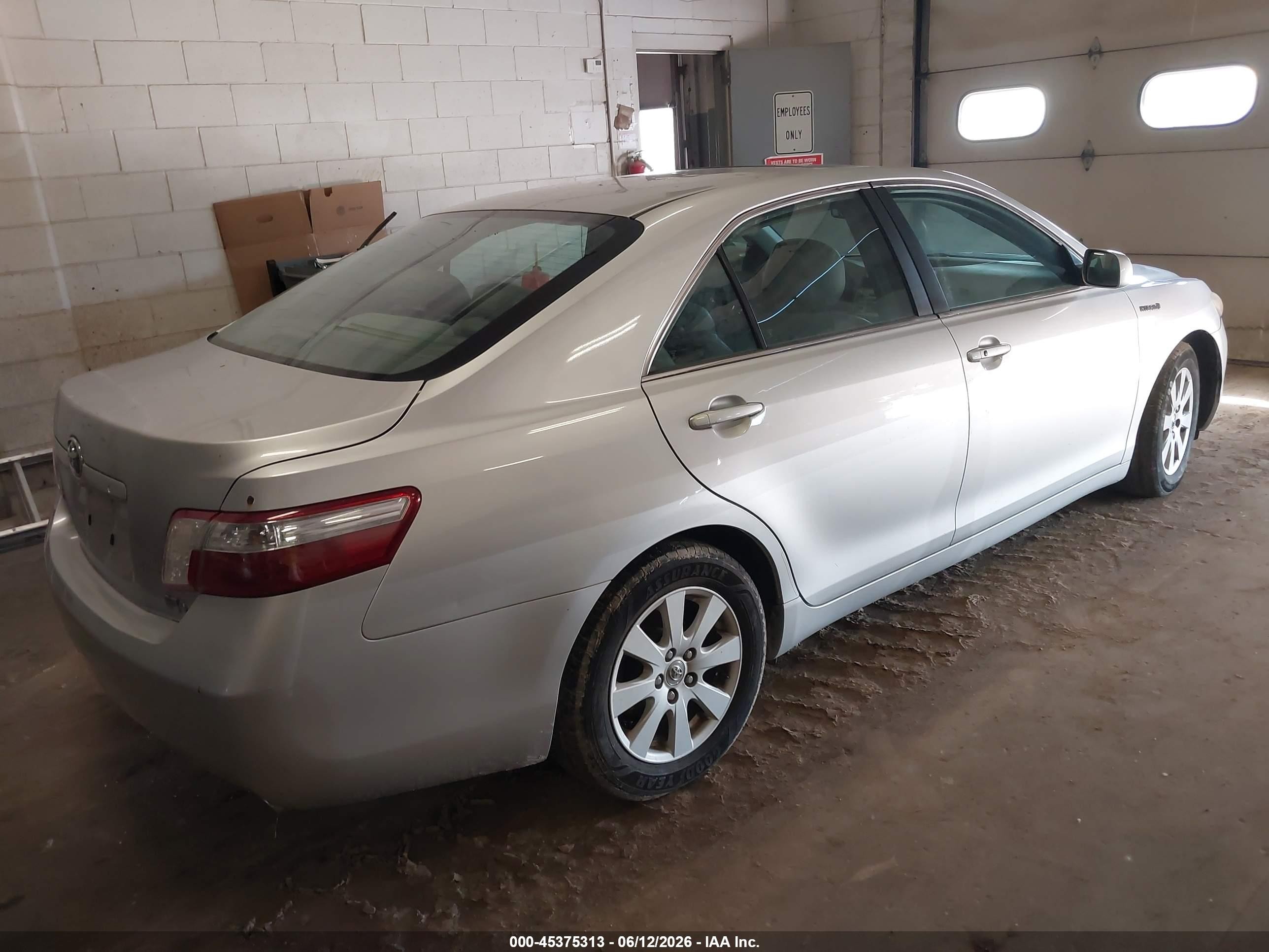 2009 Toyota Camry Hybrid   Silver vin: 4T1BB46K39U077059