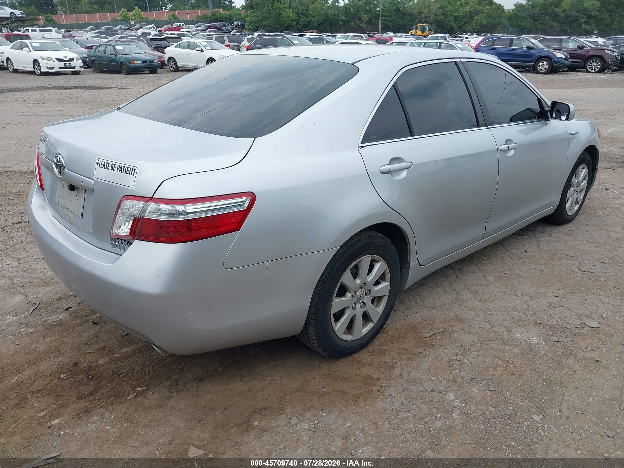 2007 Toyota Camry Hybrid   Gray vin: 4T1BB46K47U011648