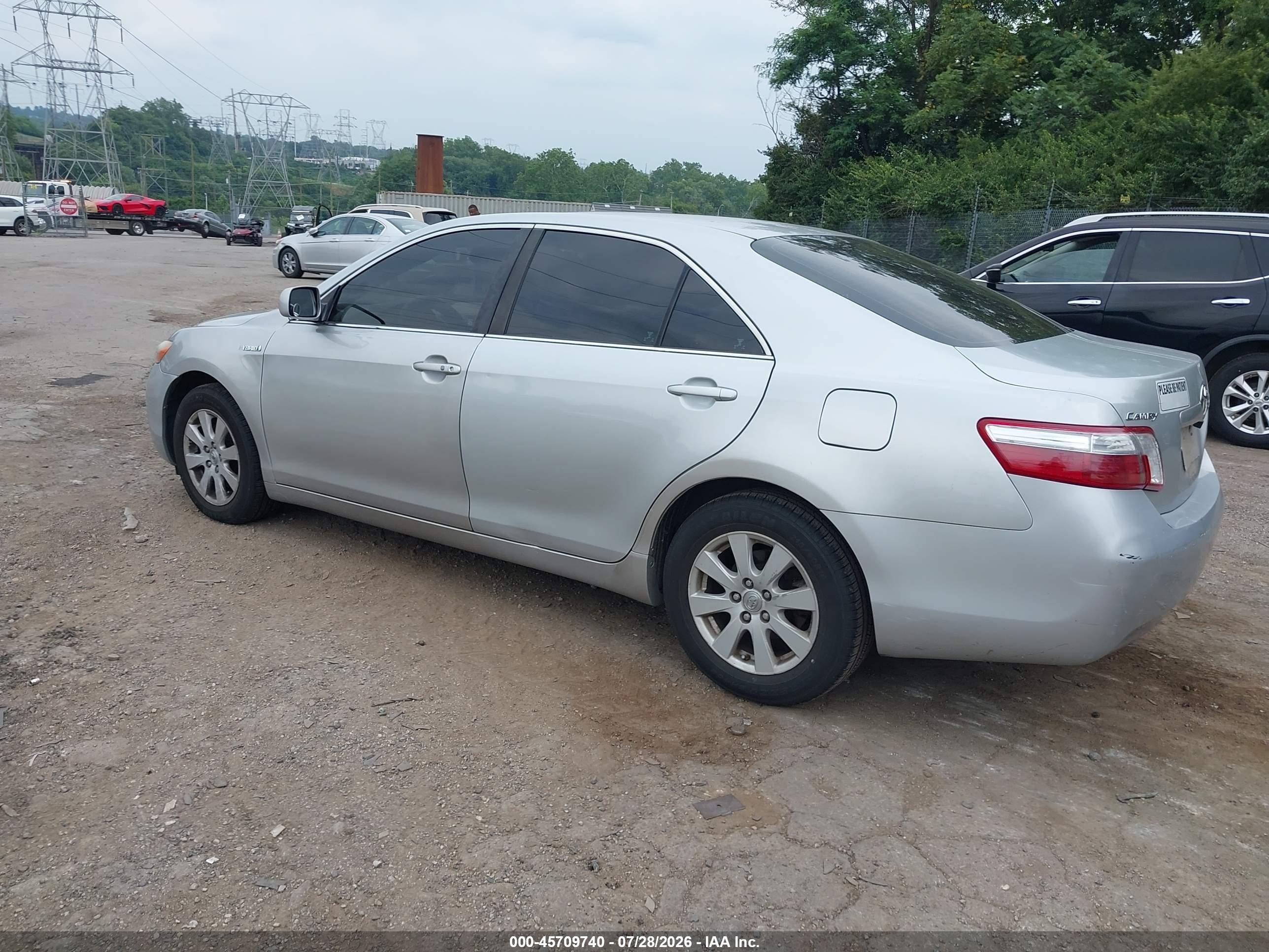 2007 Toyota Camry Hybrid   Gray vin: 4T1BB46K47U011648