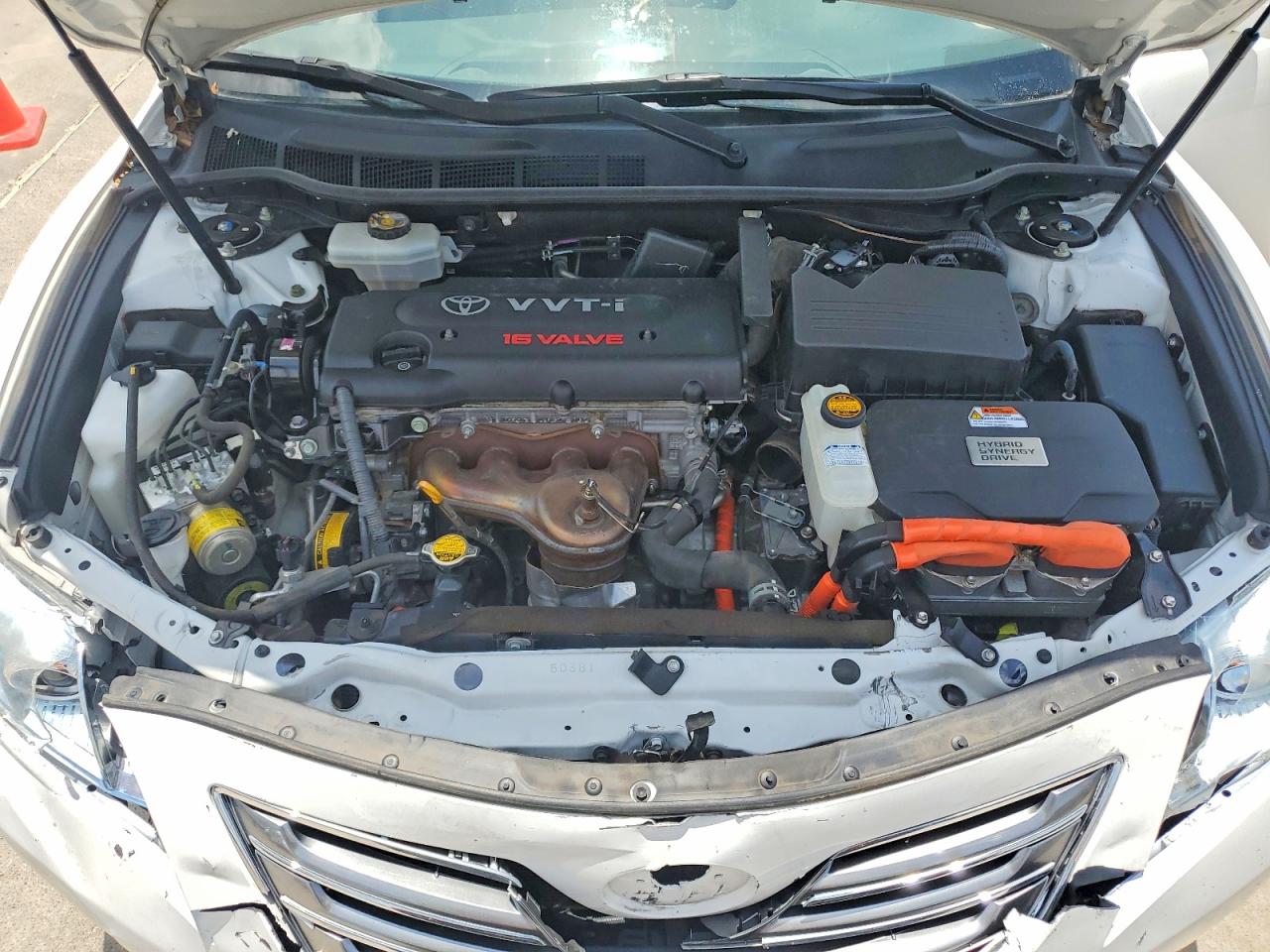 2007 Toyota Camry Hybrid Base White vin: 4T1BB46K47U024190
