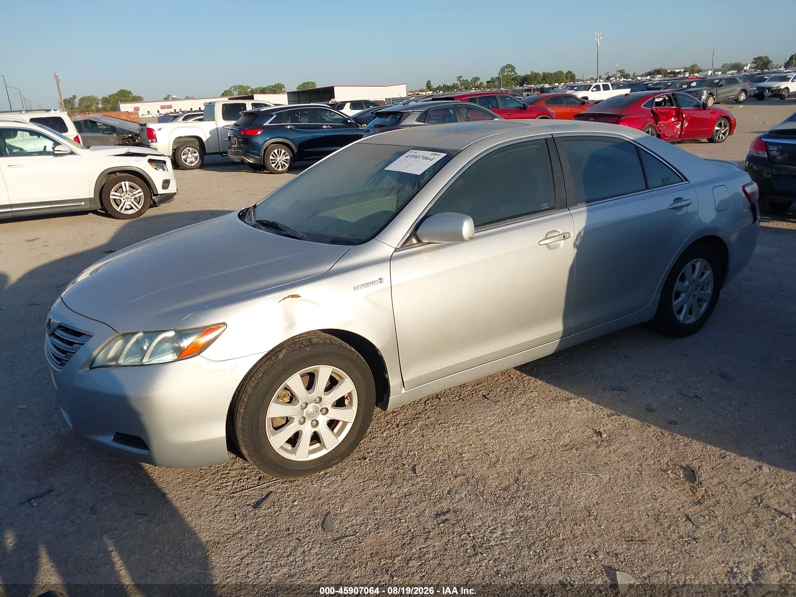 2007 Toyota Camry Hybrid   Silver vin: 4T1BB46K47U028210
