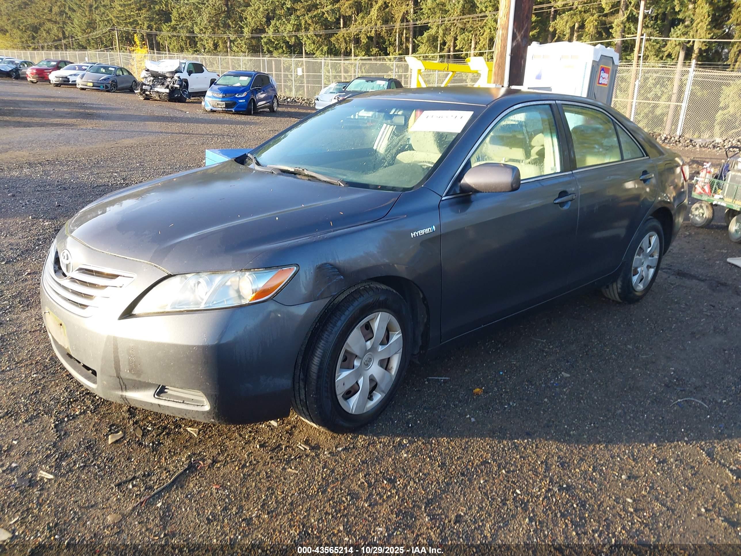 2008 Toyota Camry Hybrid   Gray vin: 4T1BB46K48U031044