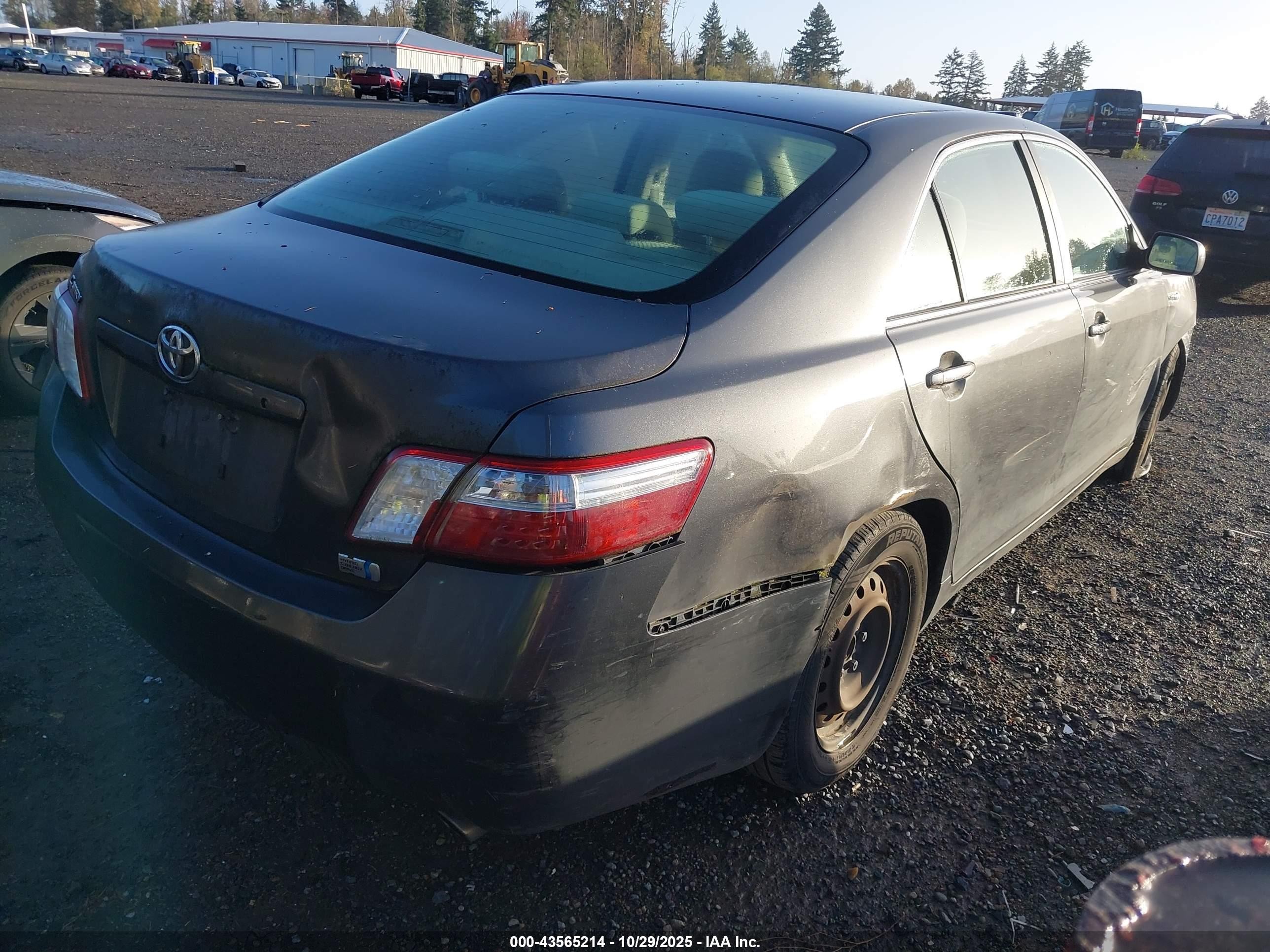 2008 Toyota Camry Hybrid   Gray vin: 4T1BB46K48U031044
