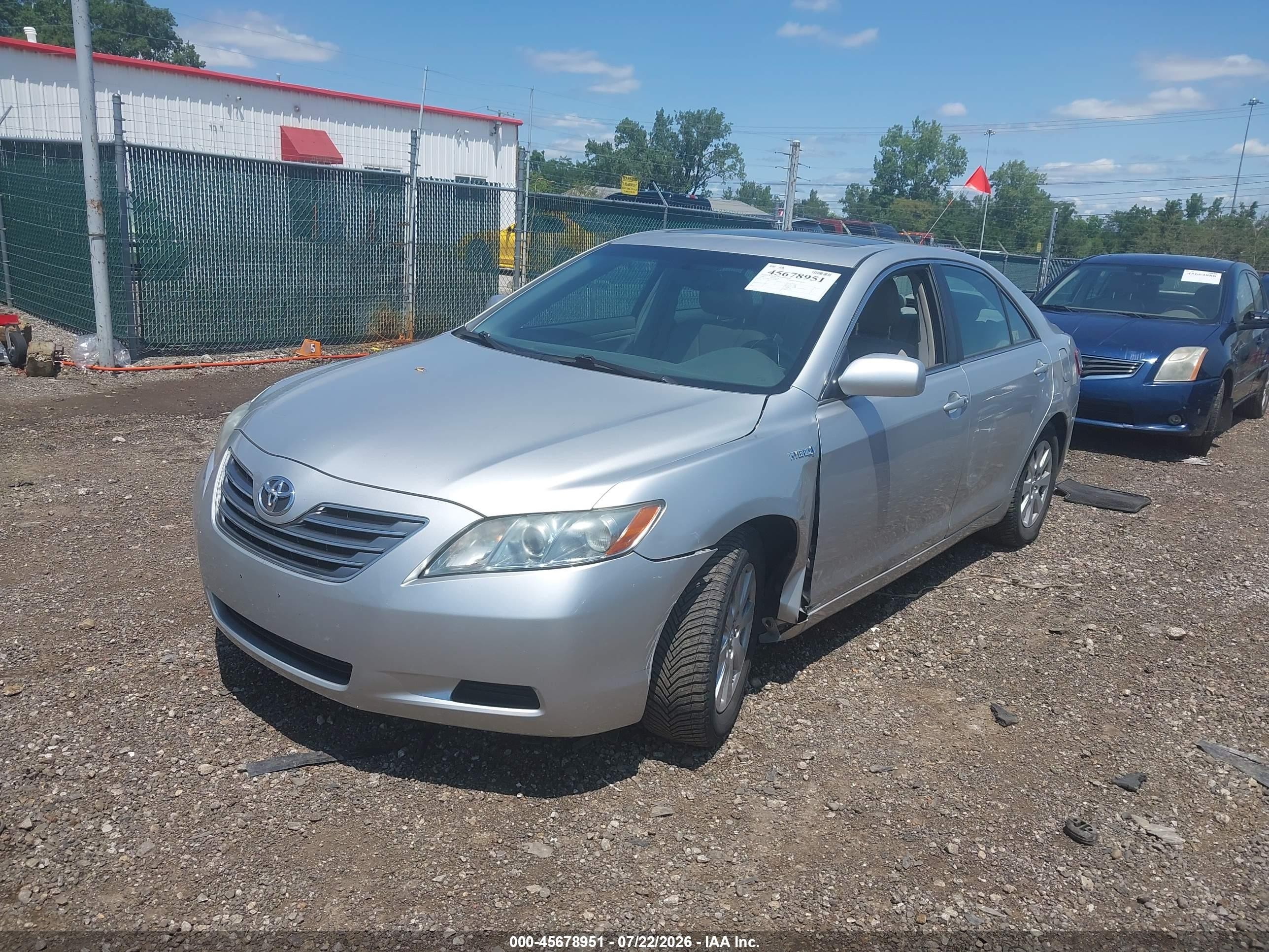 2008 Toyota Camry Hybrid Silver vin: 4T1BB46K48U031870