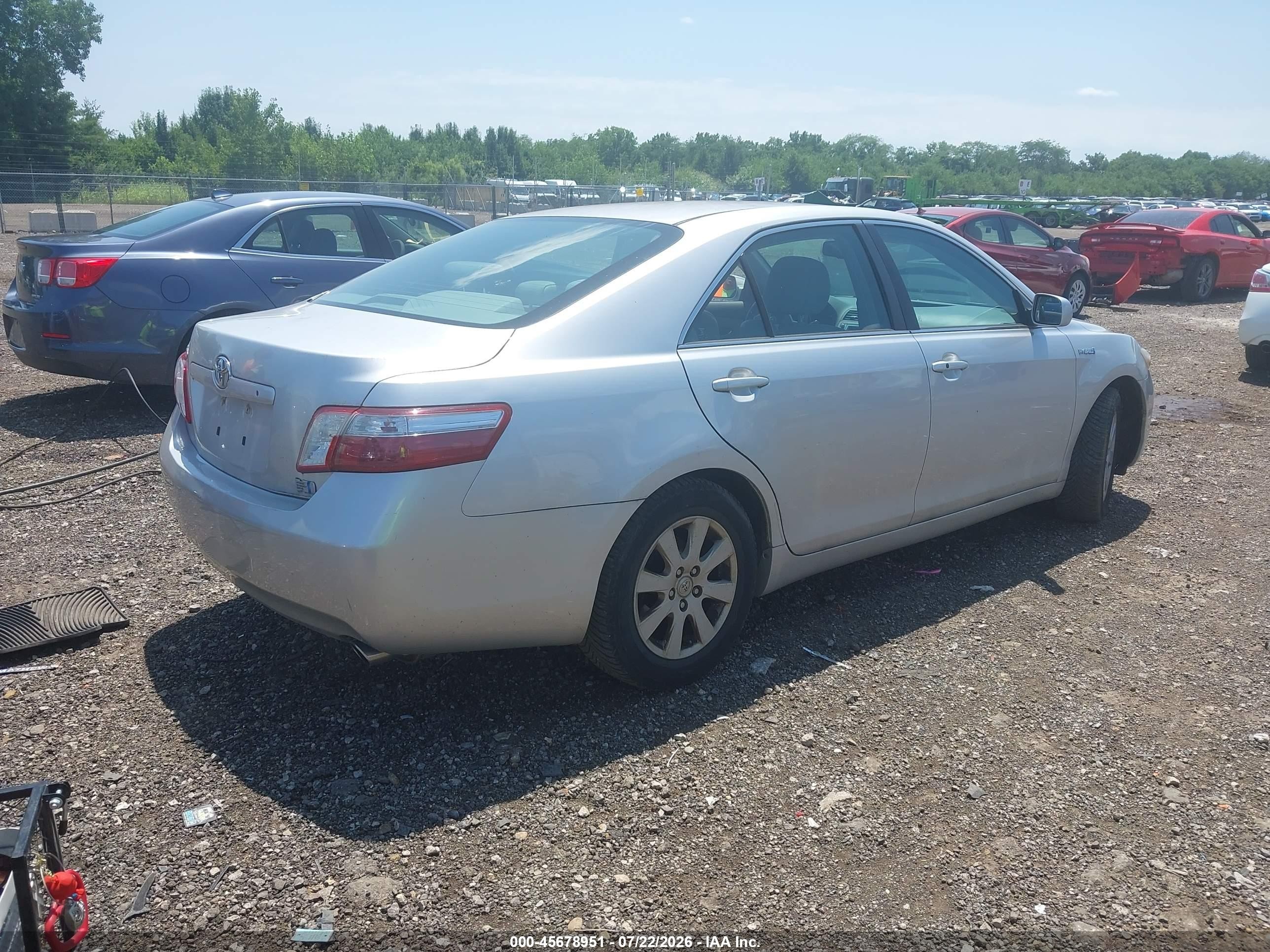 2008 Toyota Camry Hybrid Silver vin: 4T1BB46K48U031870