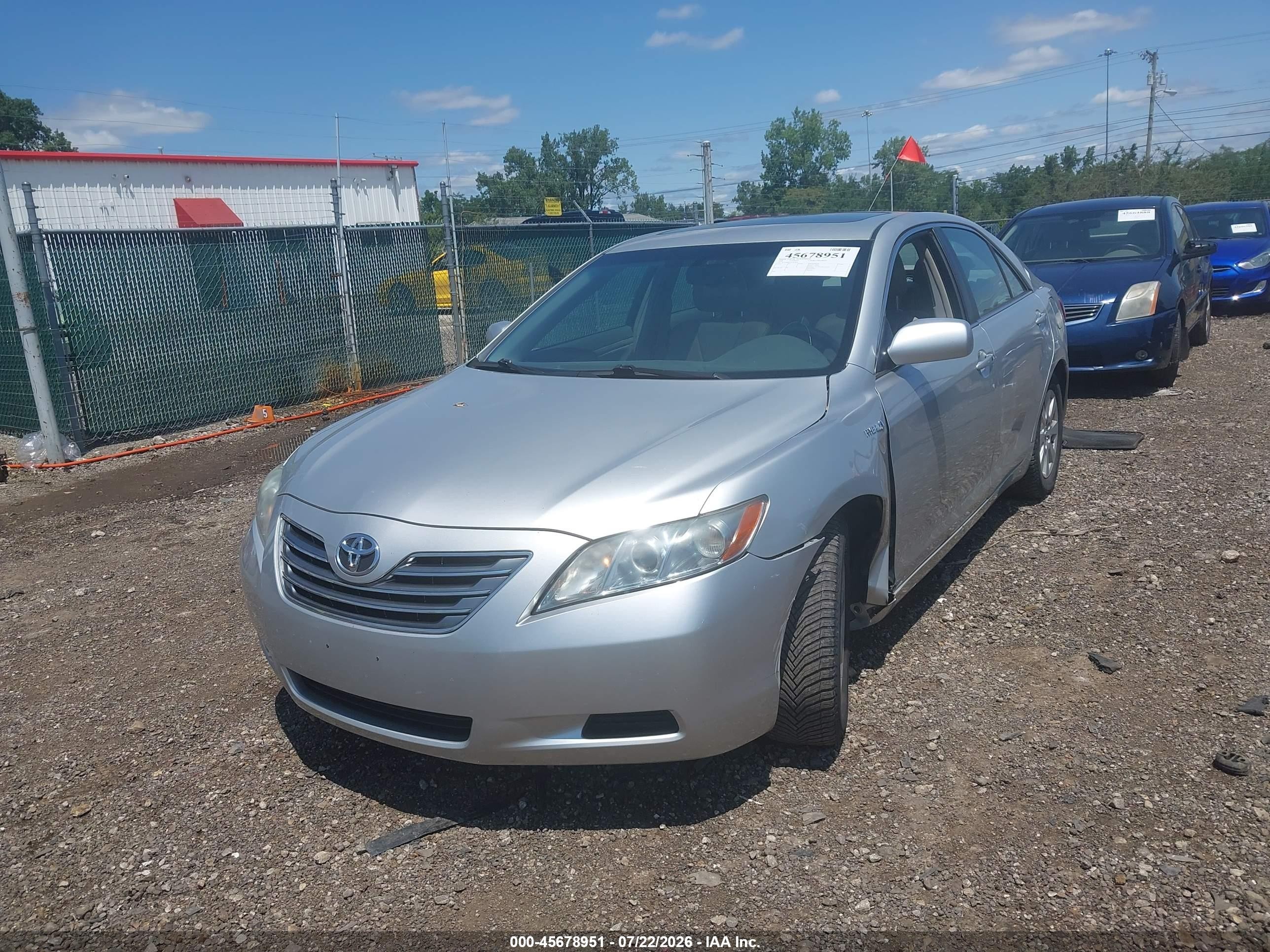 2008 Toyota Camry Hybrid Silver vin: 4T1BB46K48U031870
