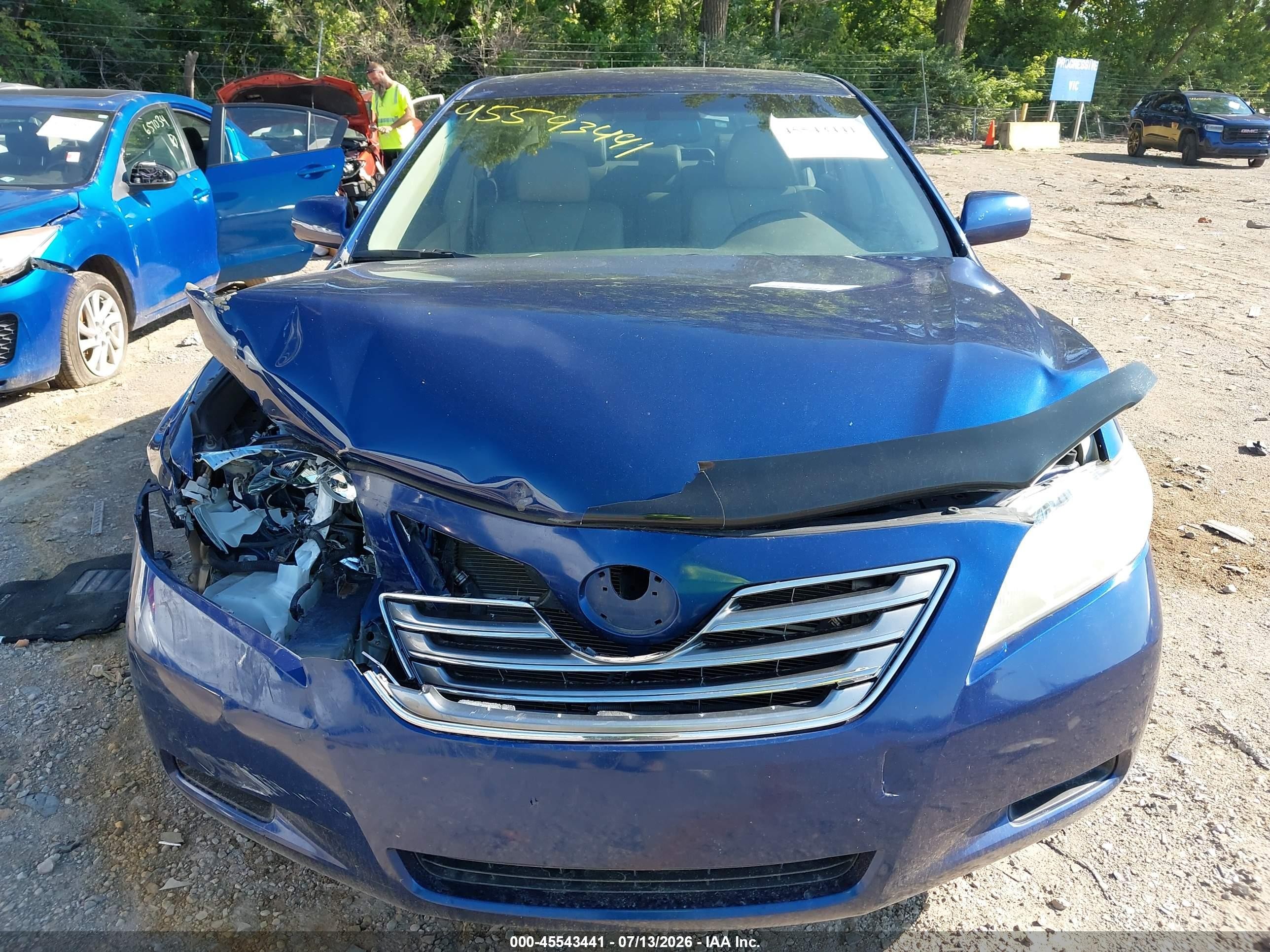 2008 Toyota Camry Hybrid   Синий vin: 4T1BB46K48U040116